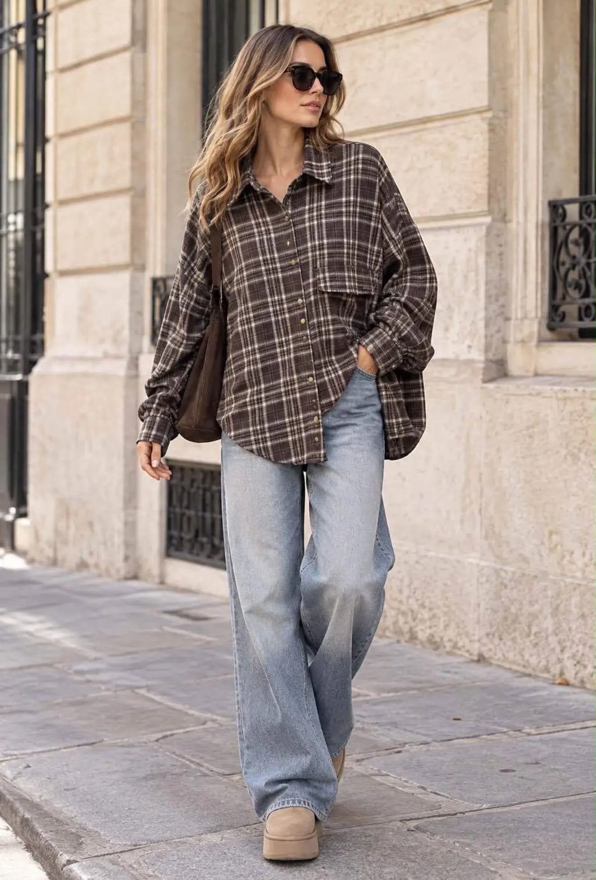 Tina blouse brown