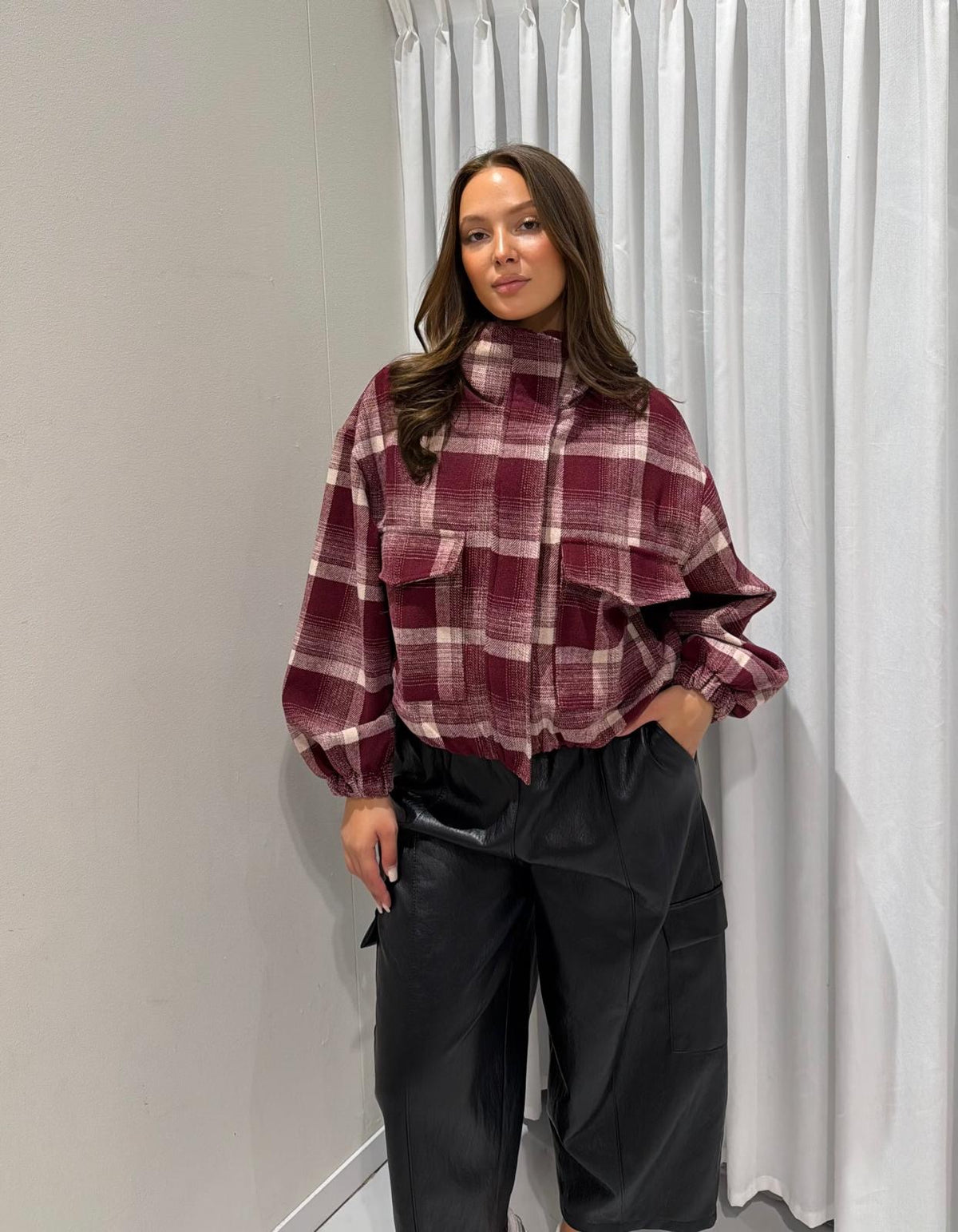 Simone jacket burgundy