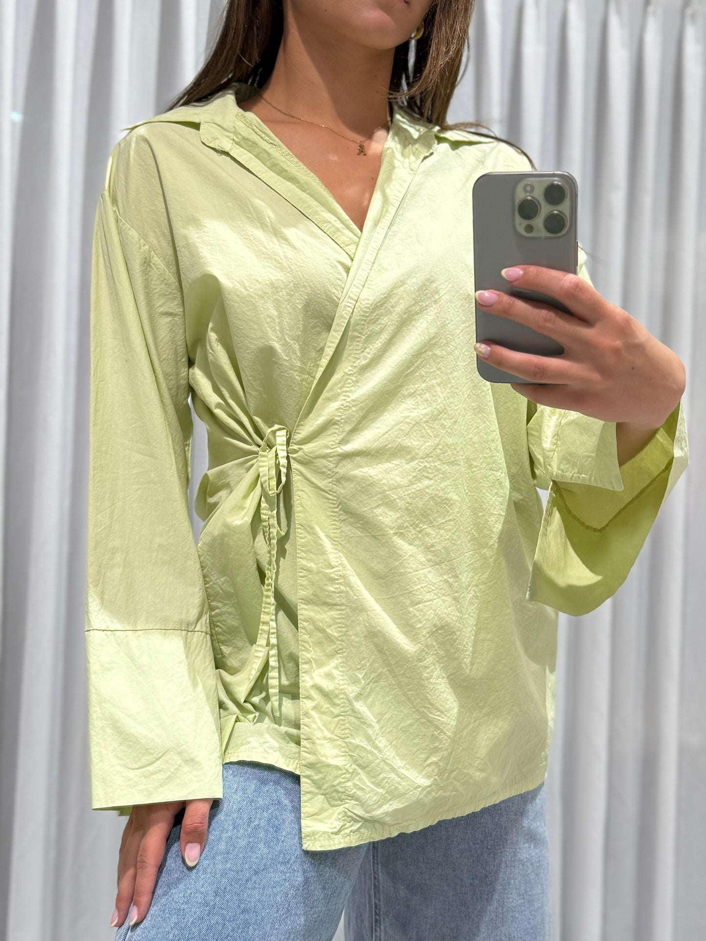 Evelyn blouse green