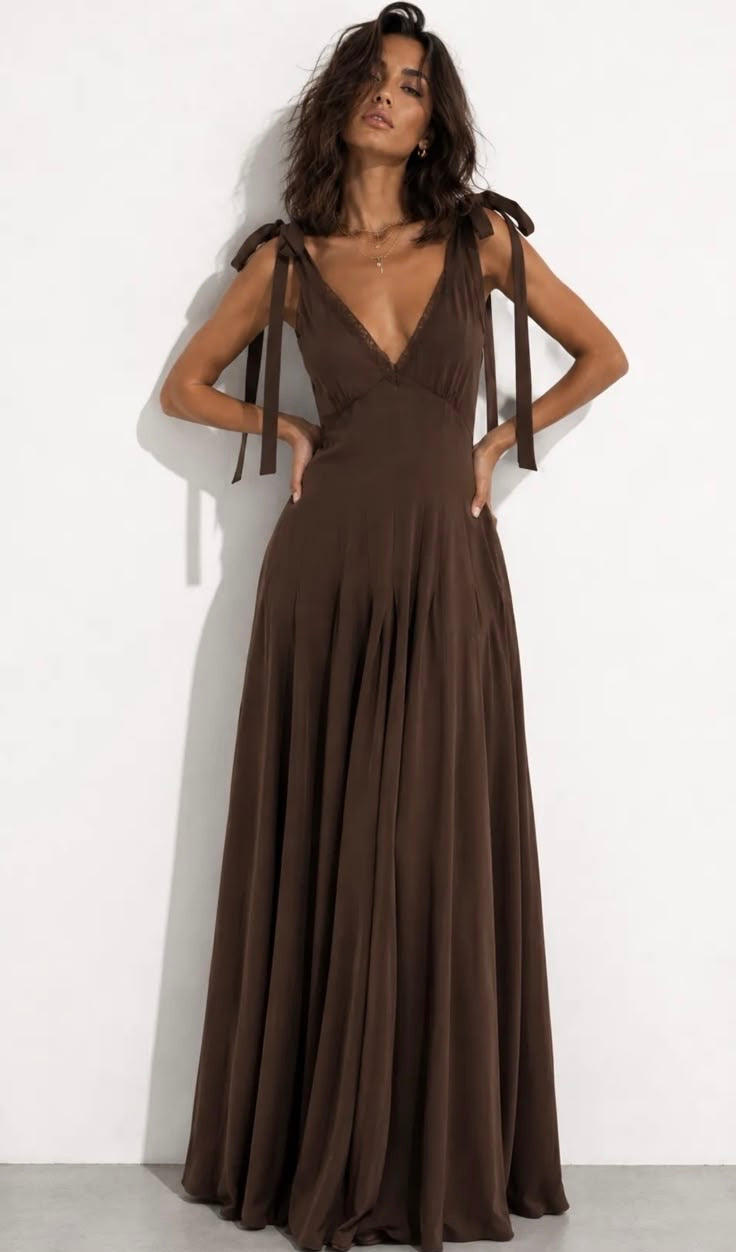 Noa dress brown