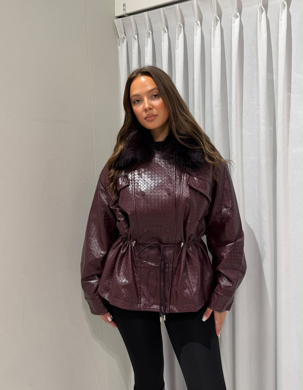 Nina jacket burgundy