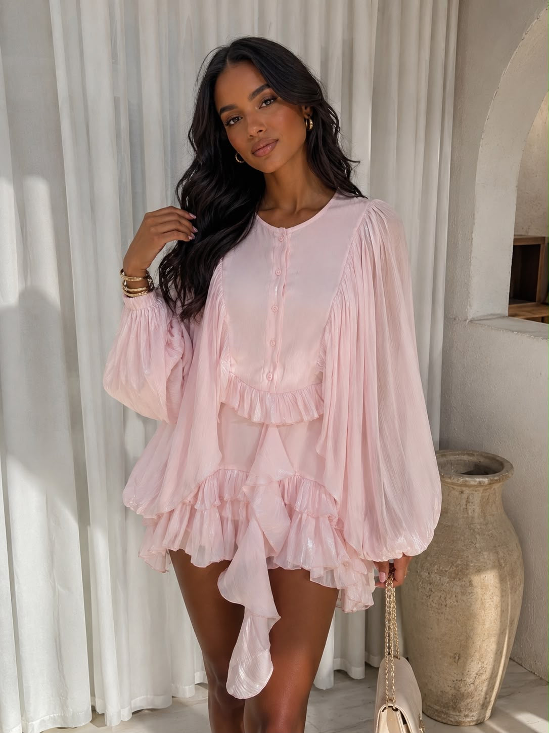 Caroline dress pink