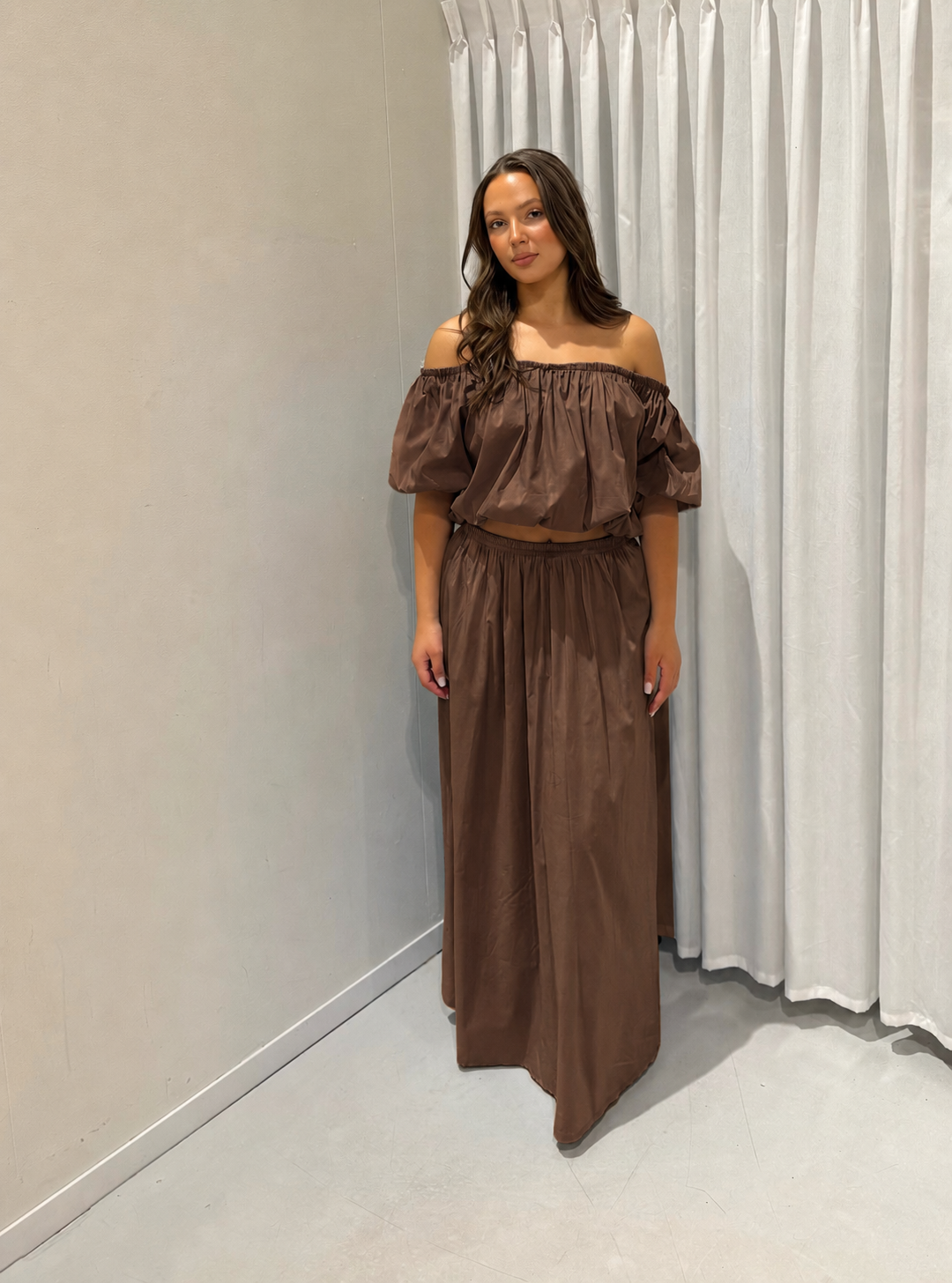Leonie co ord set brown