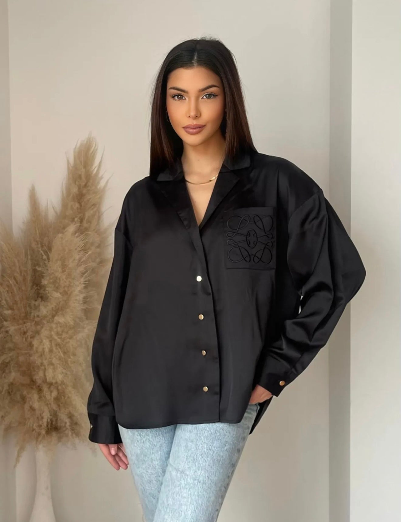 Whitney blouse black
