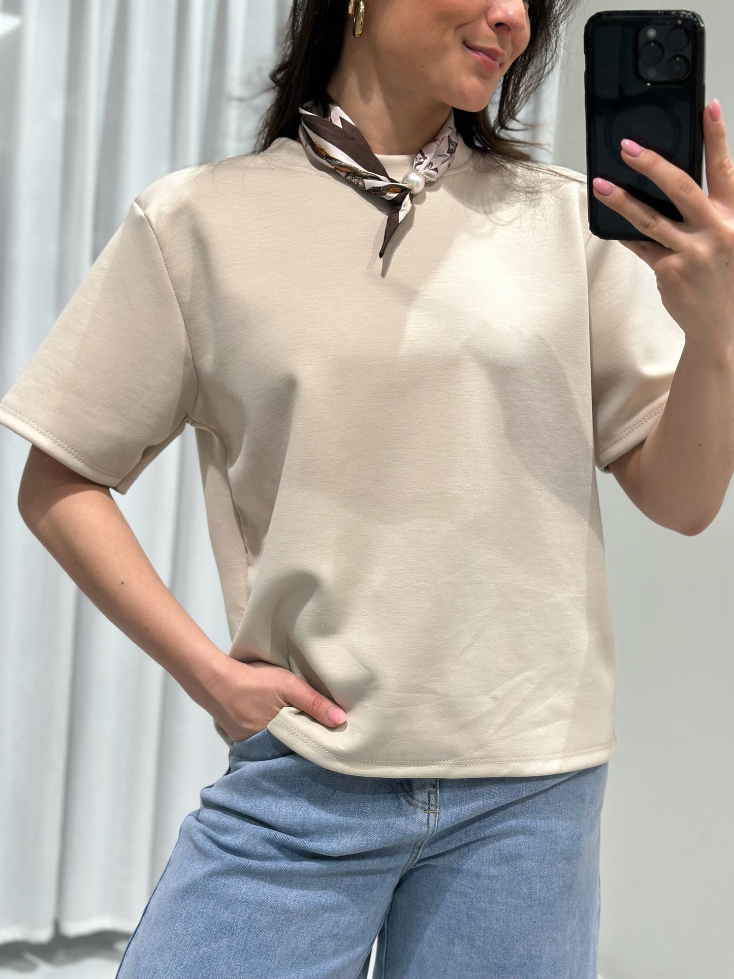 Solange top beige