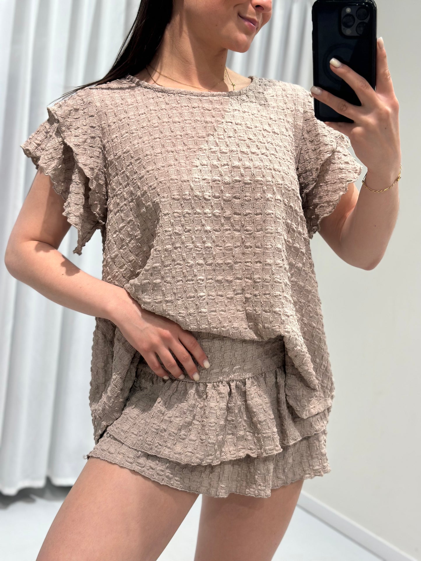 Besma 2-piece set taupe