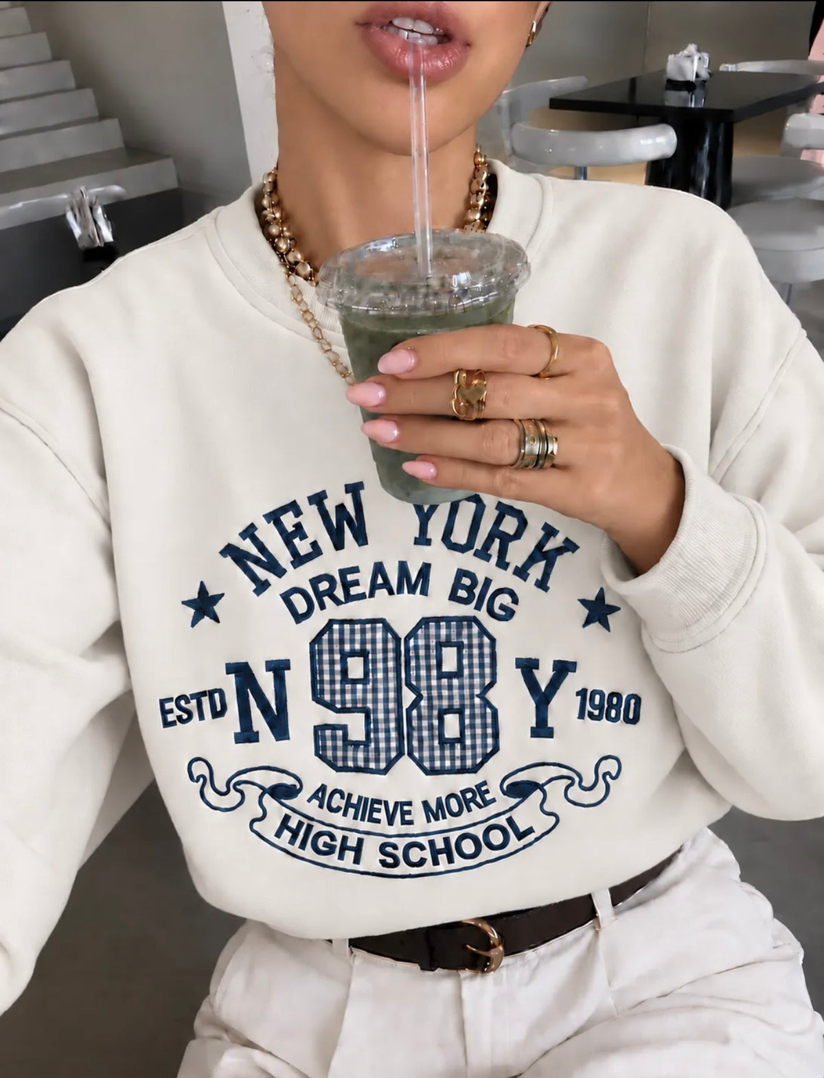 Amany sweater white