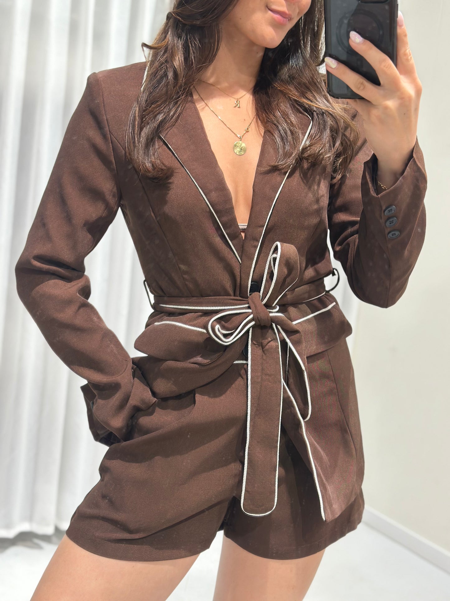 Luuk 2 piece set brown