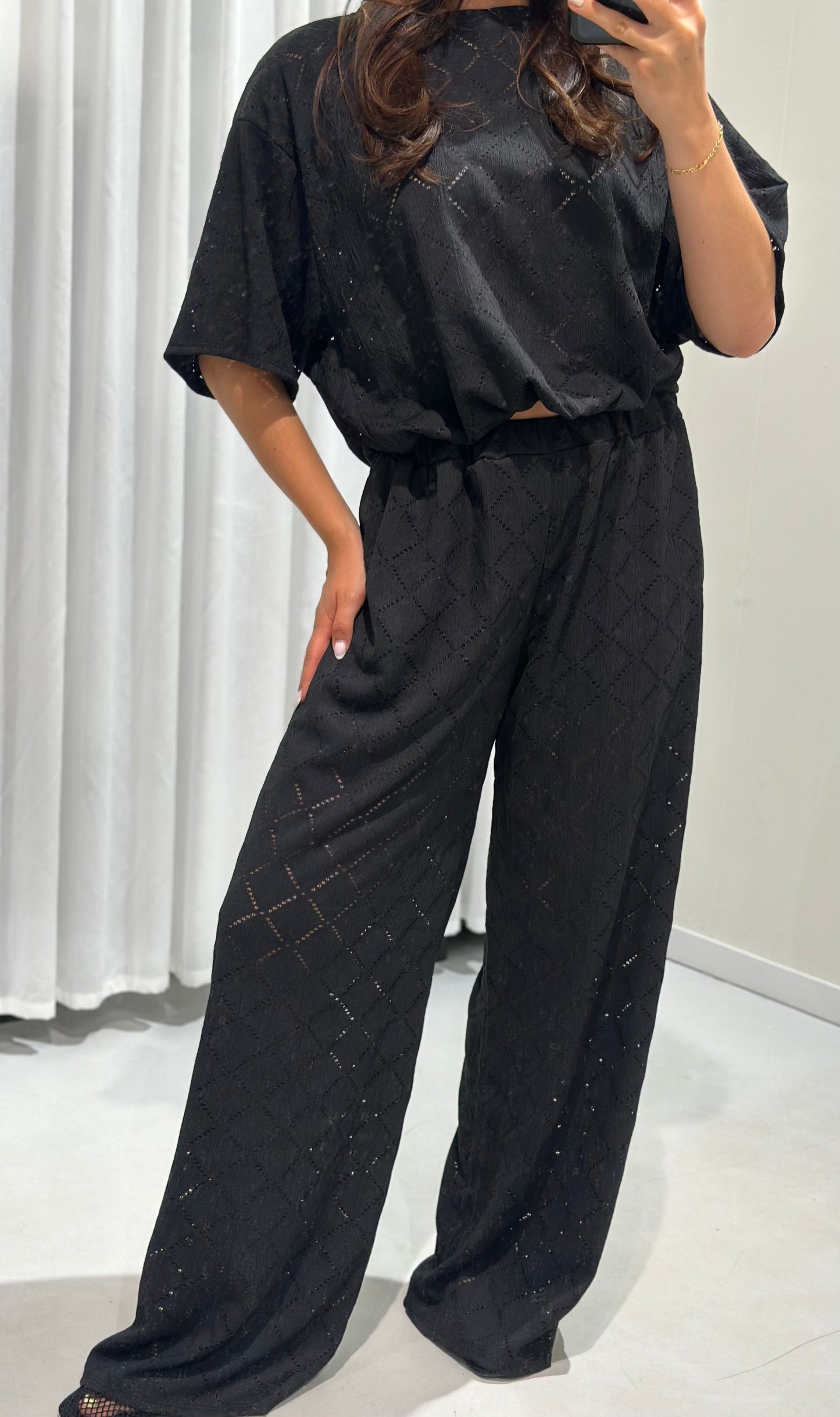 Carla 2 piece set black
