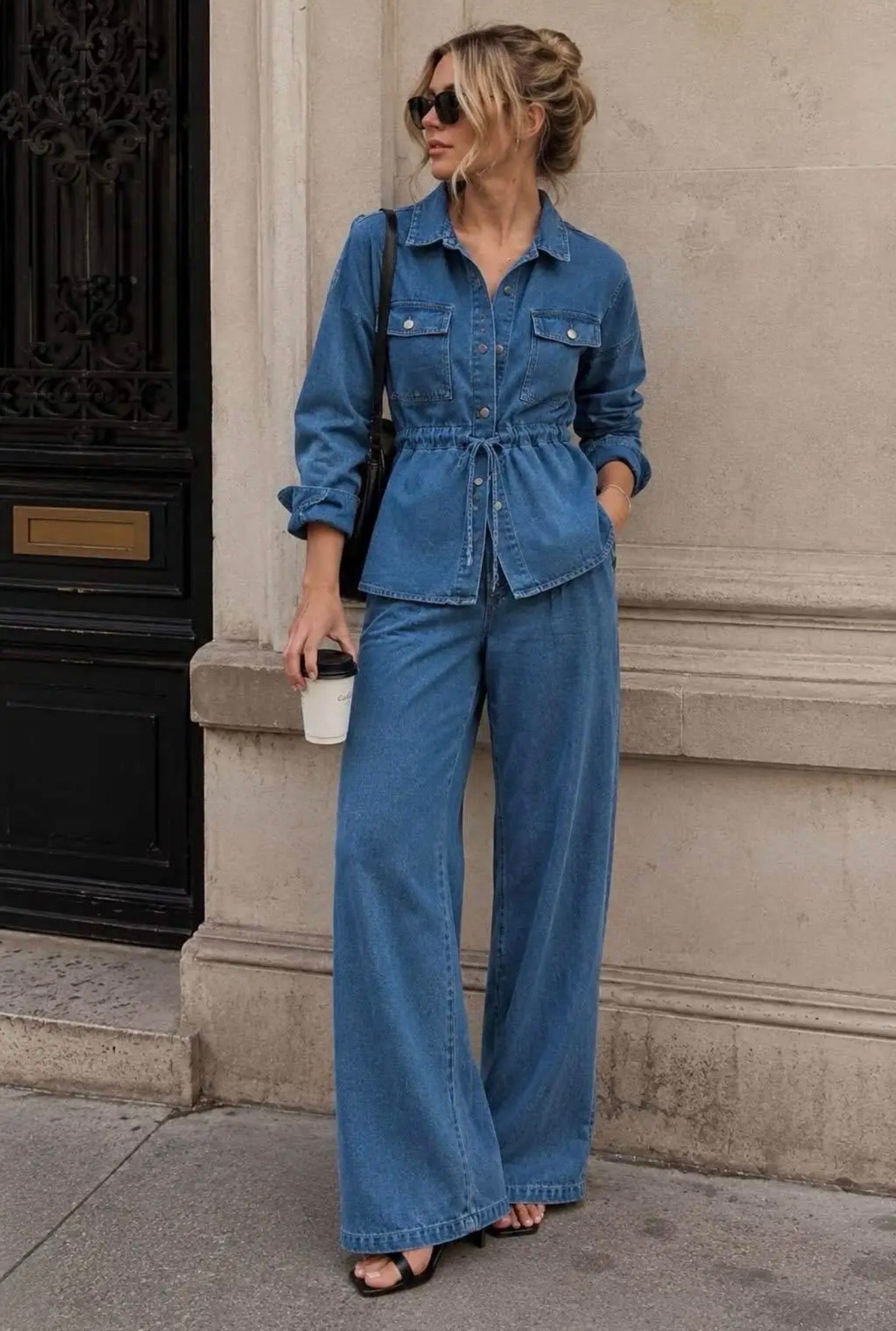 Amelia 2 piece set denim