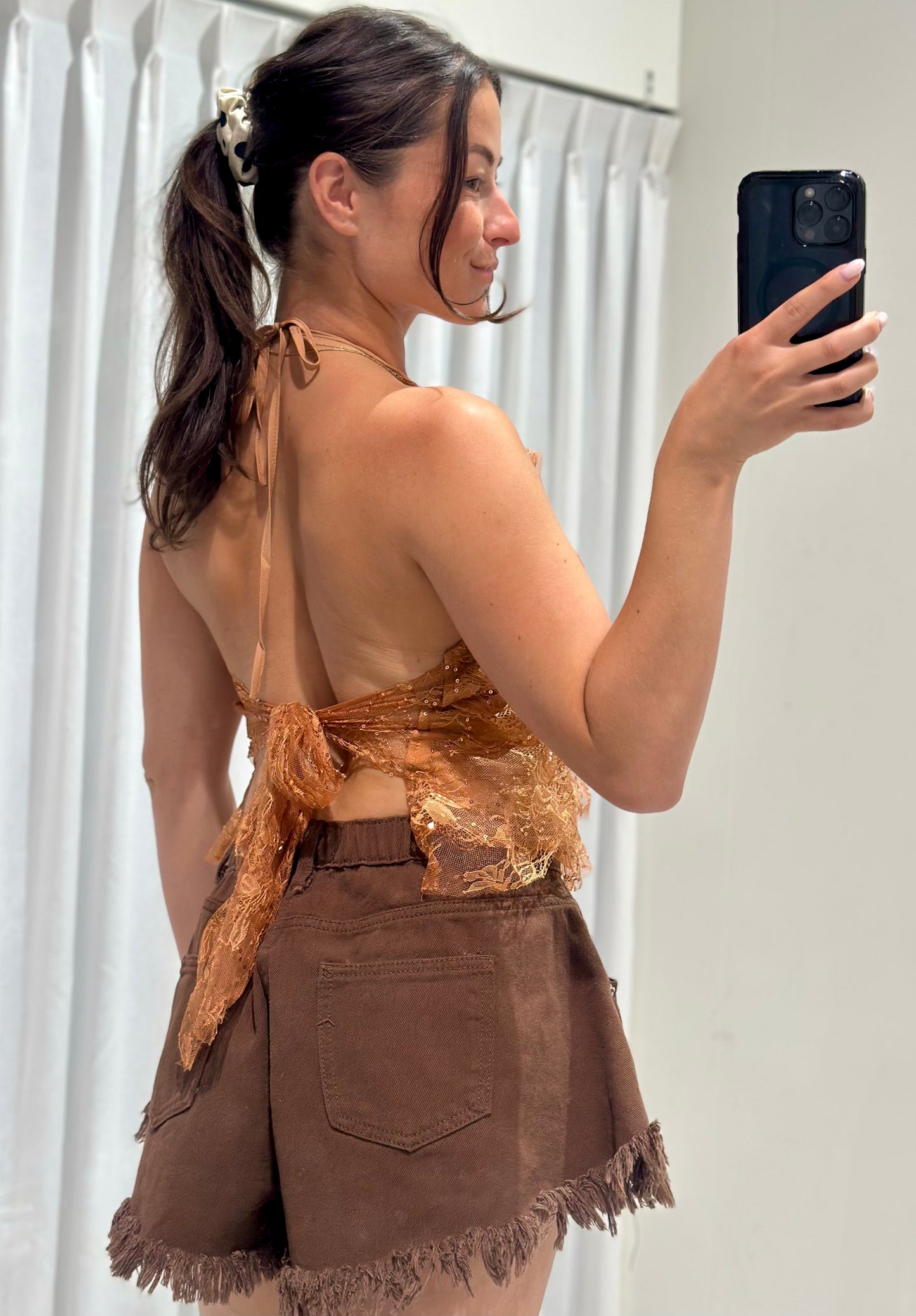 Jane top camel