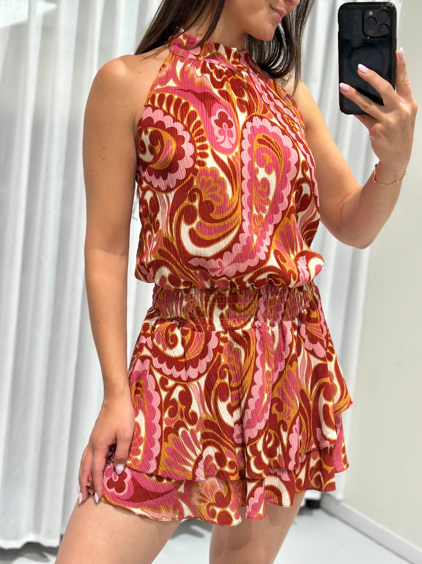 Lotte dress rust