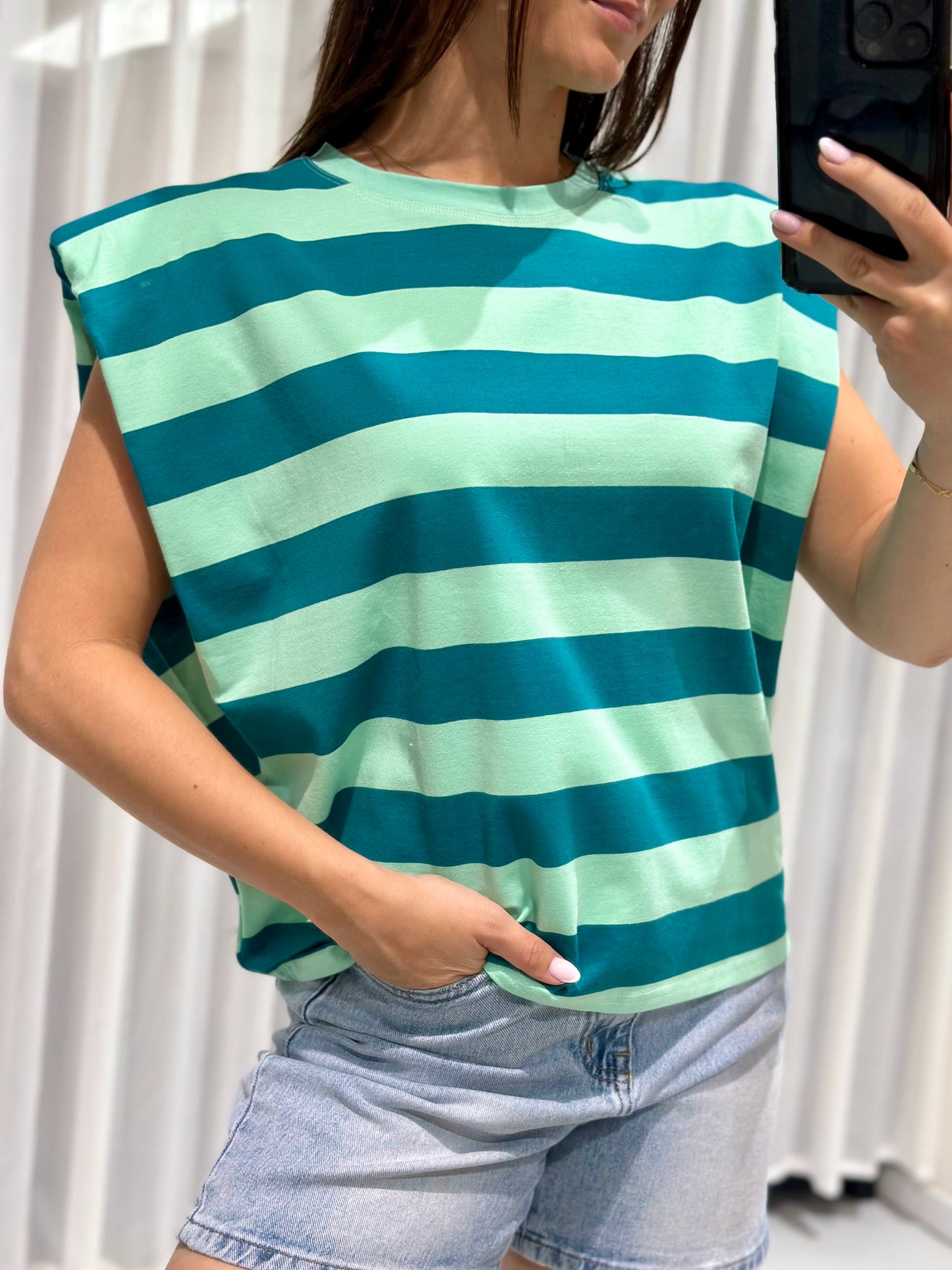 Alicia top green
