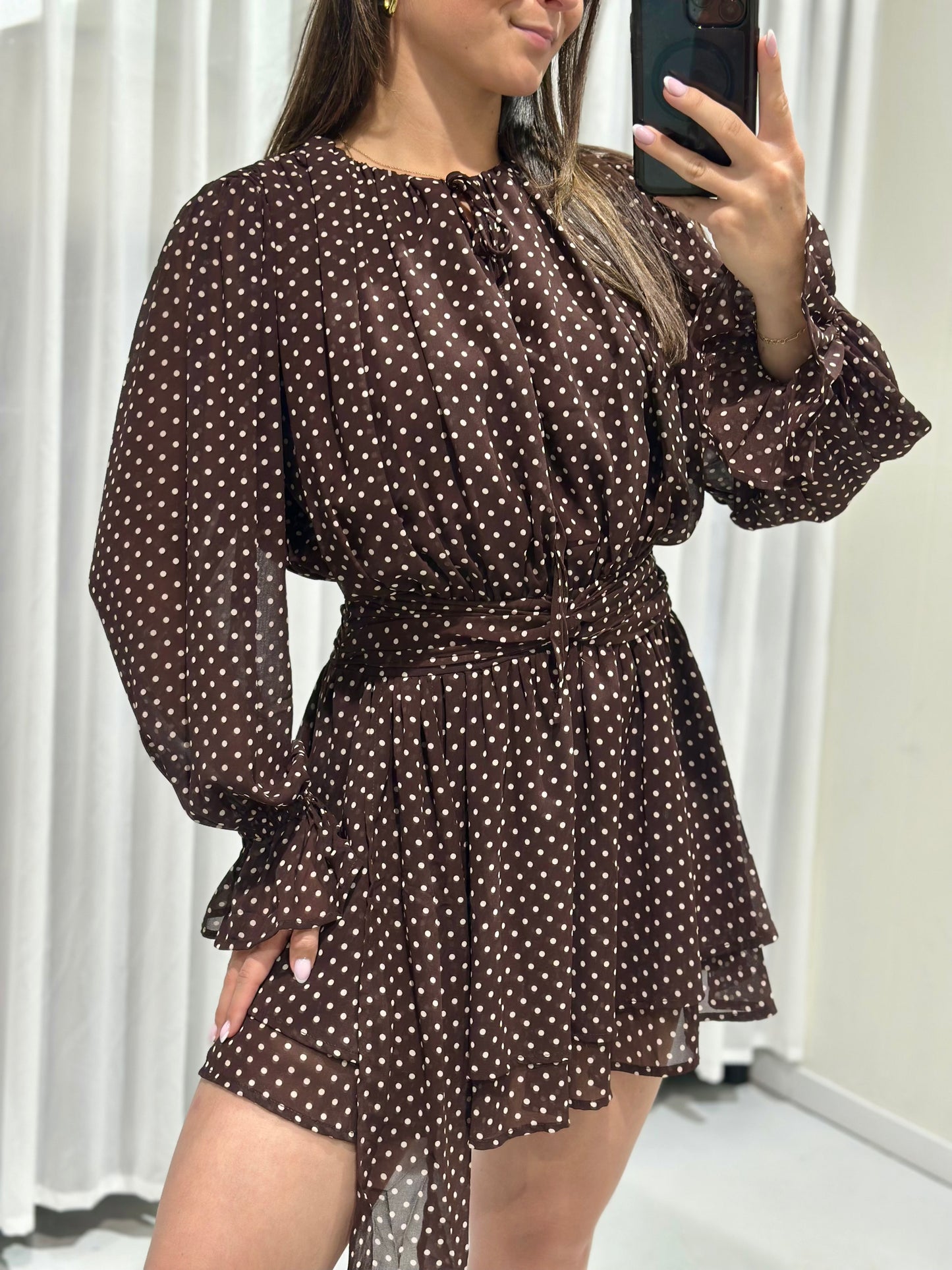 Lente dress brown