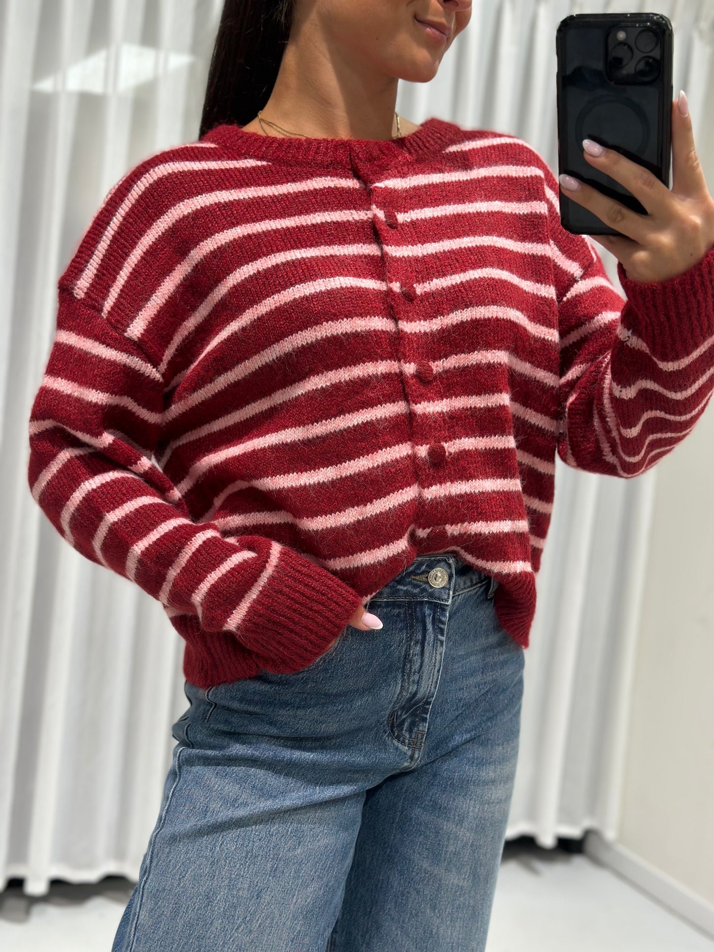 Billie trui burgundy