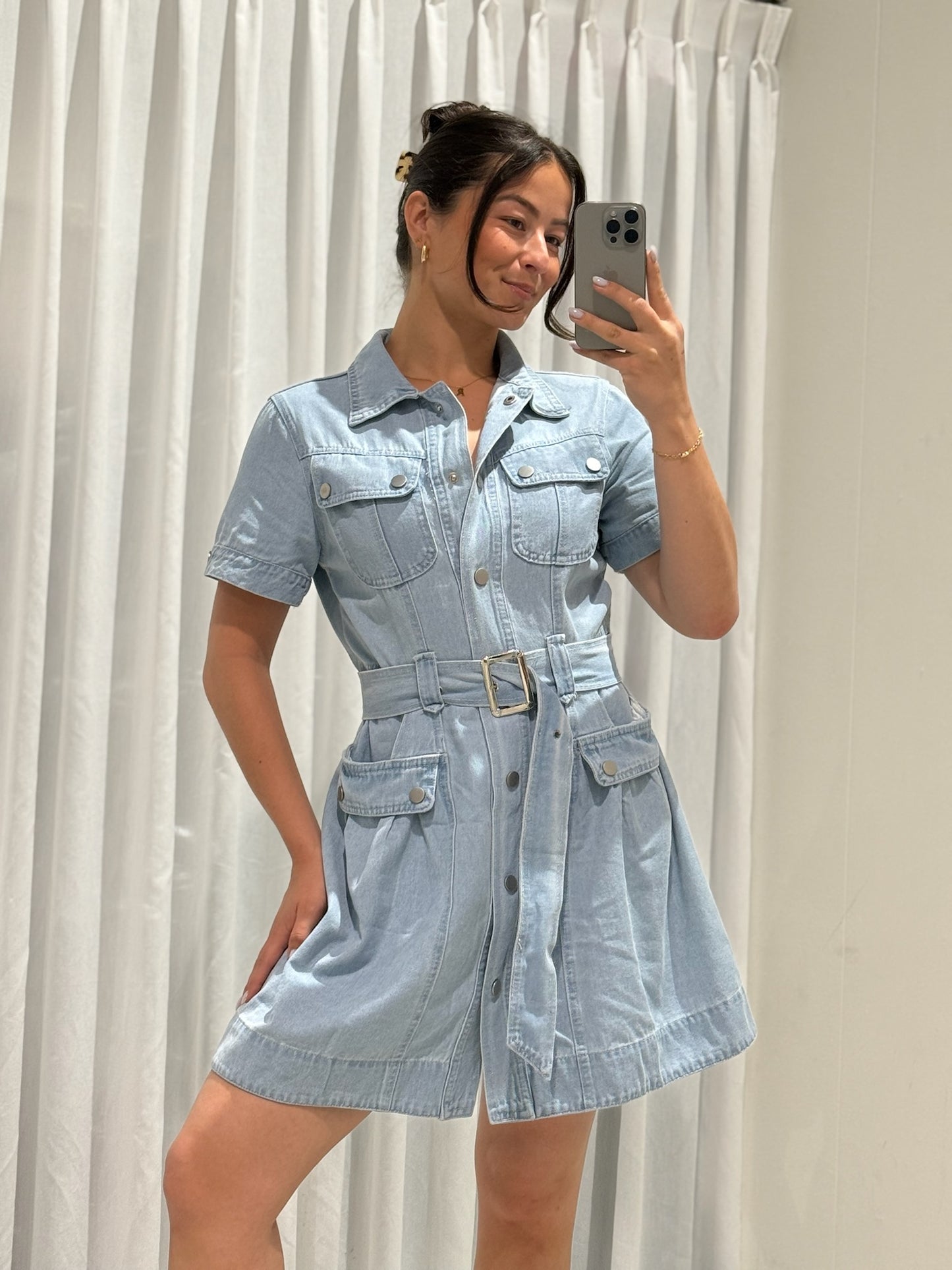 Lilly dress light denim
