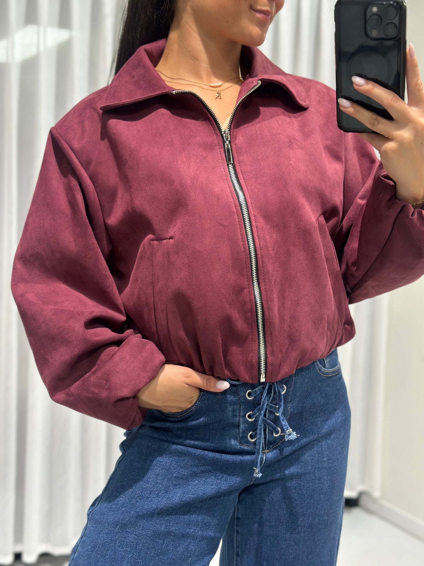 Nina jacket burgundy