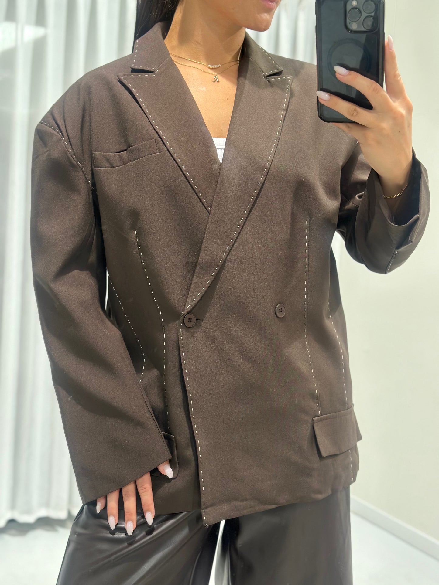 Milana blazer brown