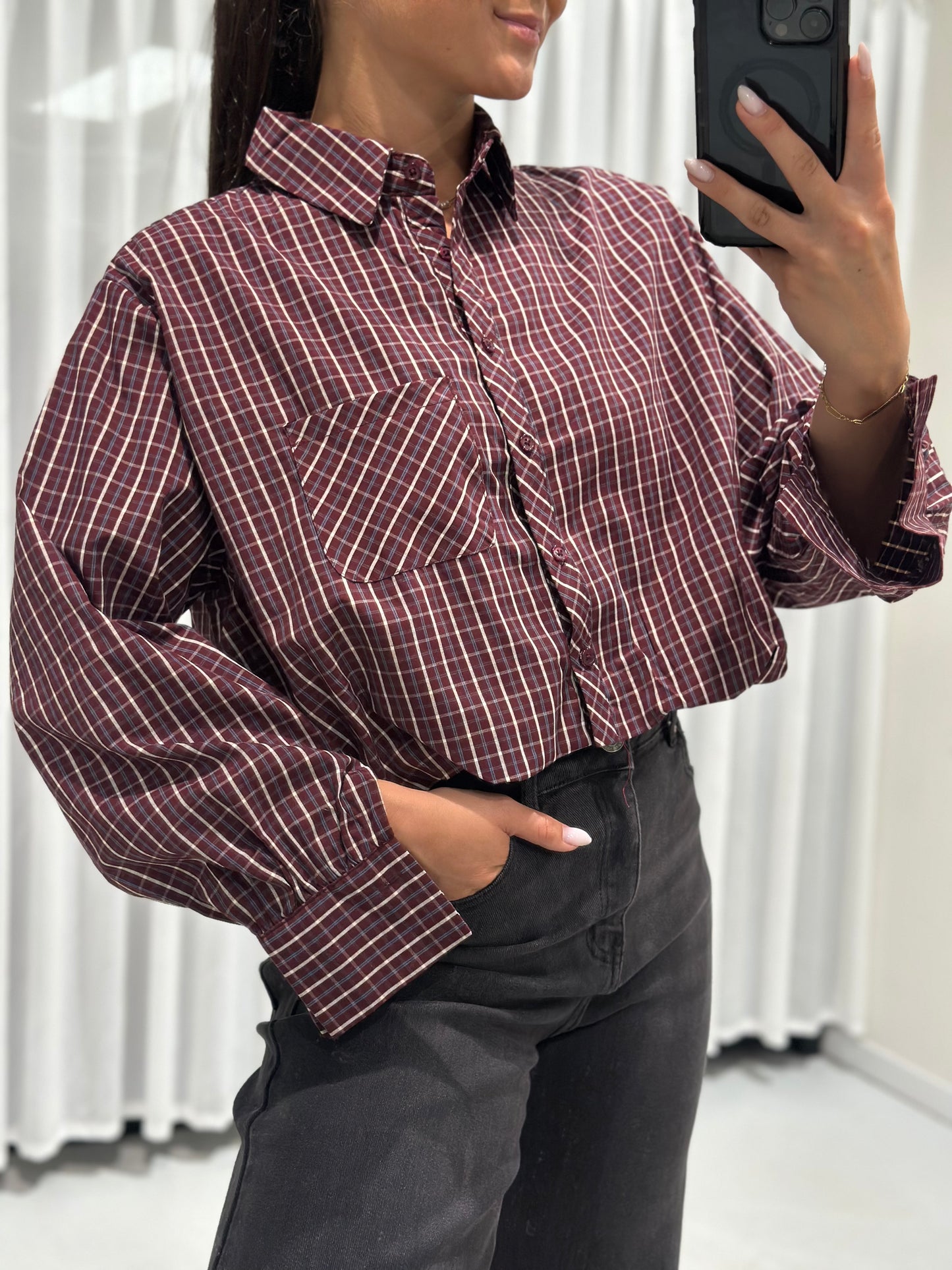 Jada blouse burgundy