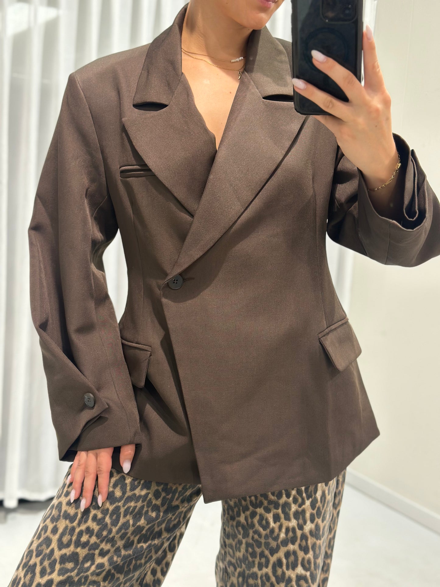 Doris blazer brown