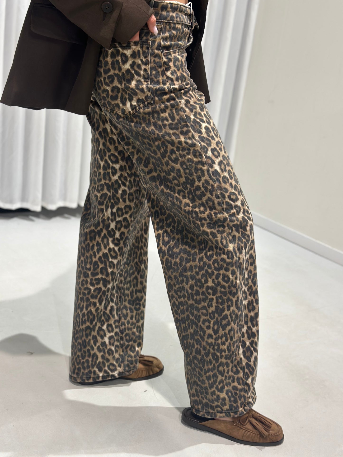 Maria jeans leopard