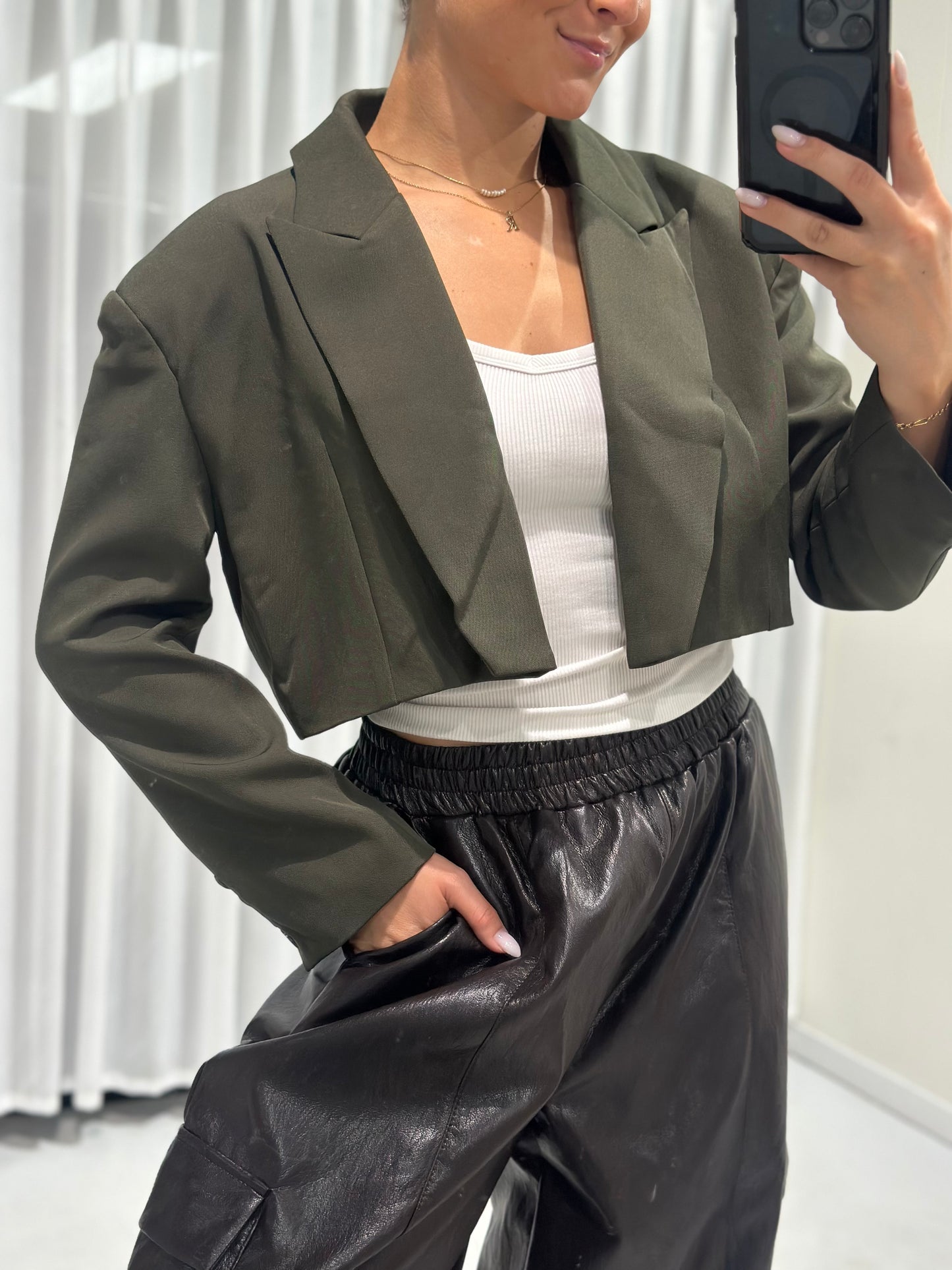 Celine blazer green