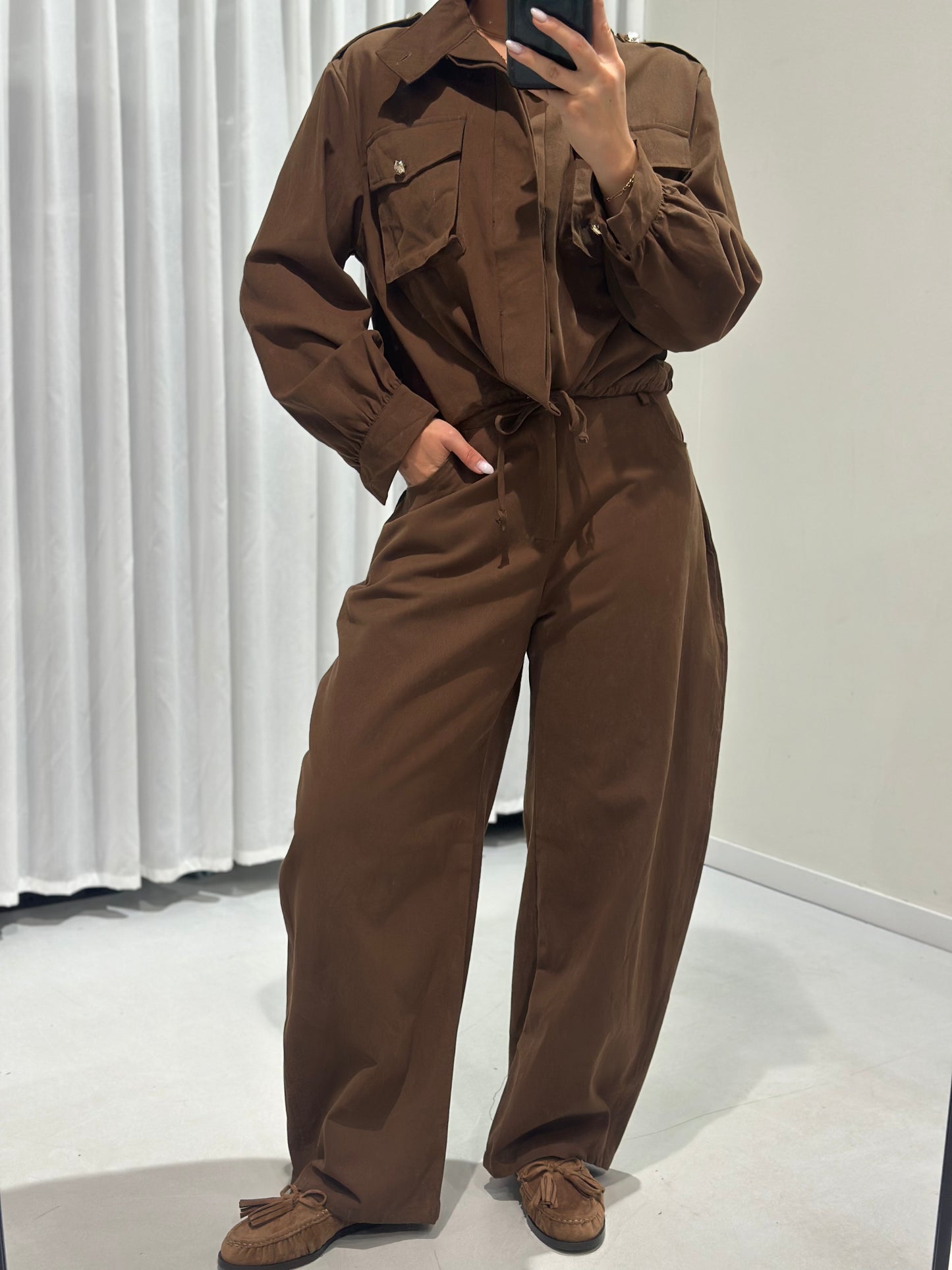 Diede 2 piece set brown