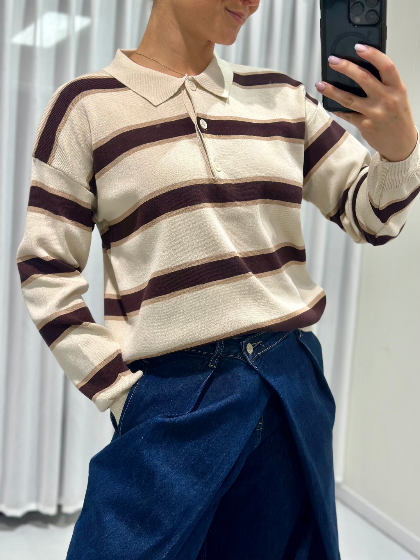 Emmie polo beige
