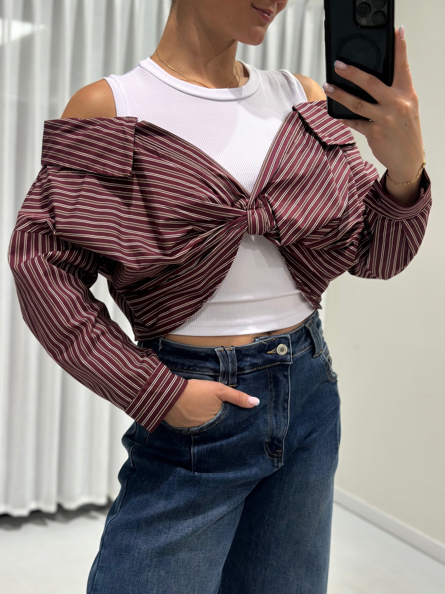 Willie blouse burgundy