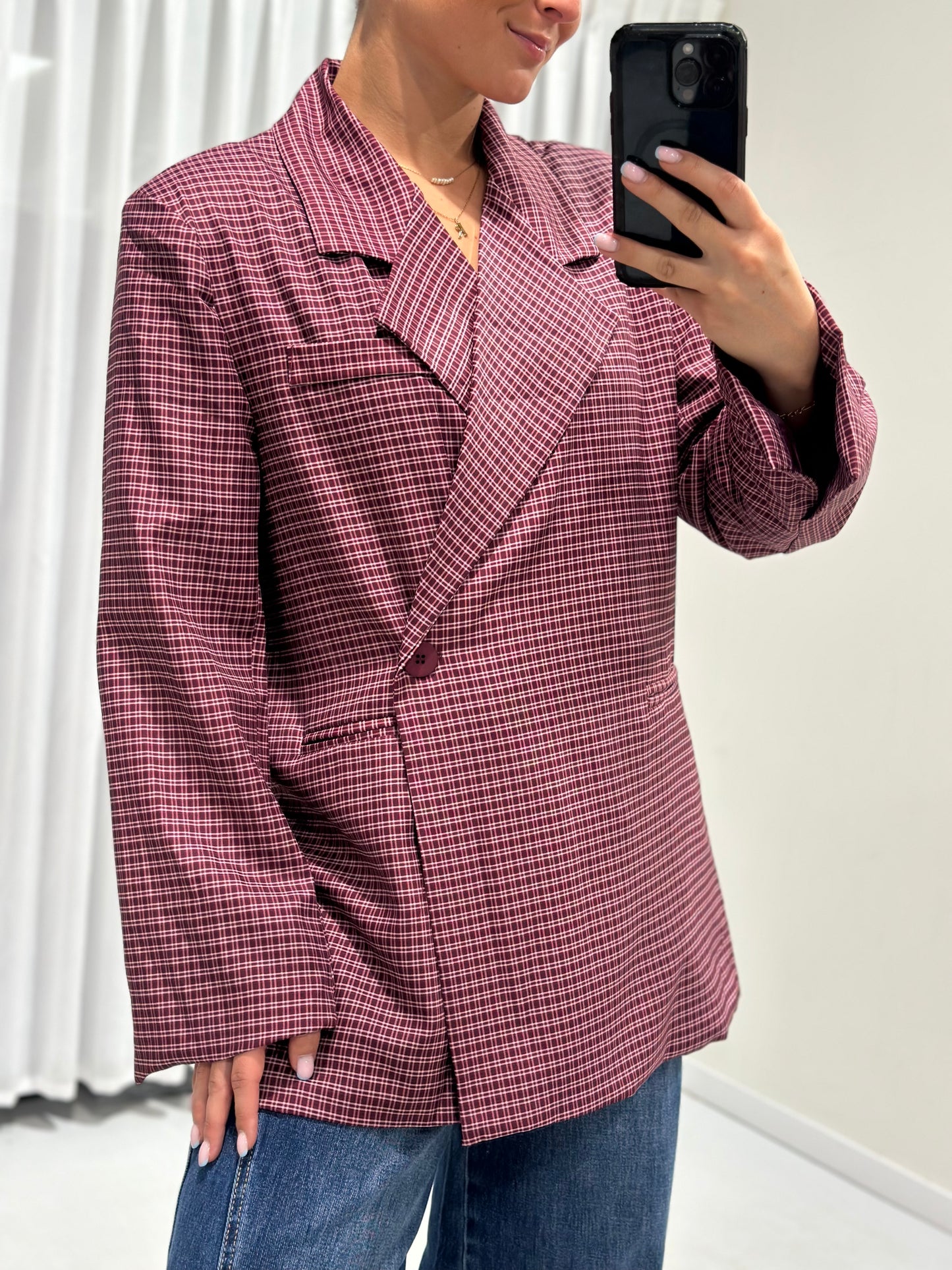 Izzy blazer burgundy