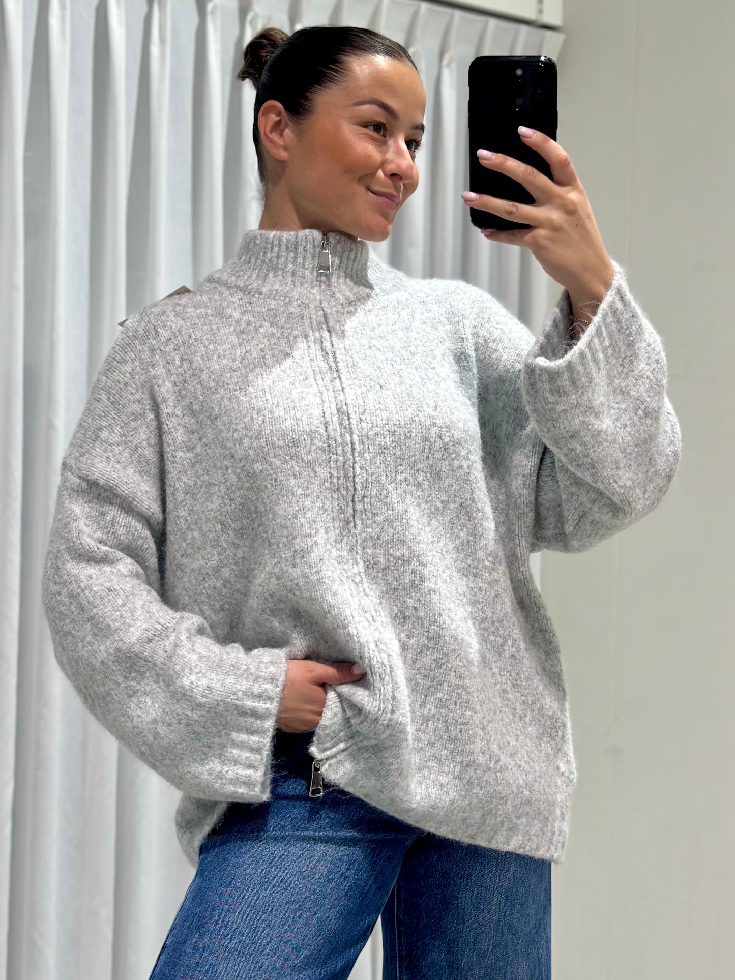 Hudy trui grey