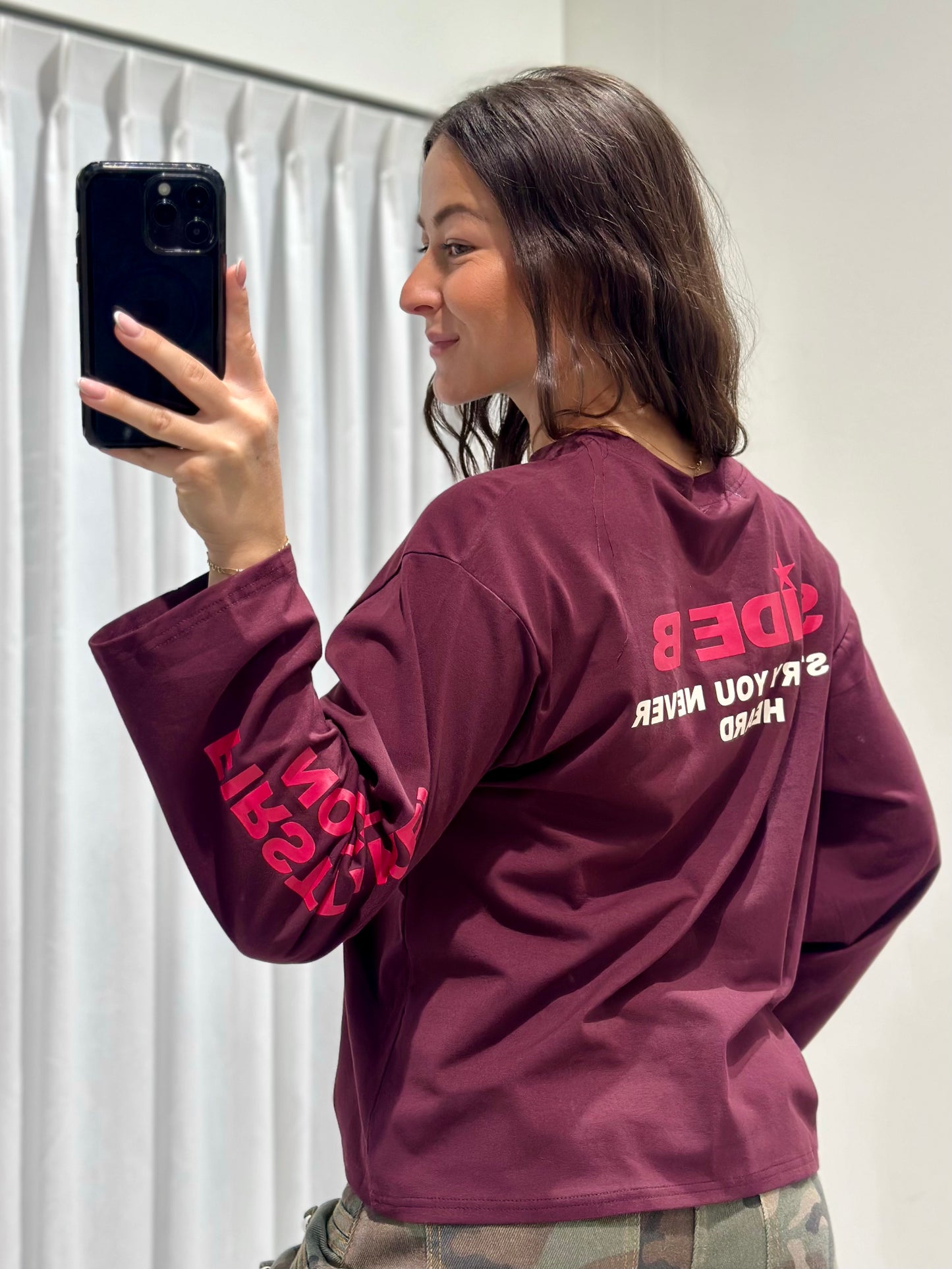 Sydney tee burgundy