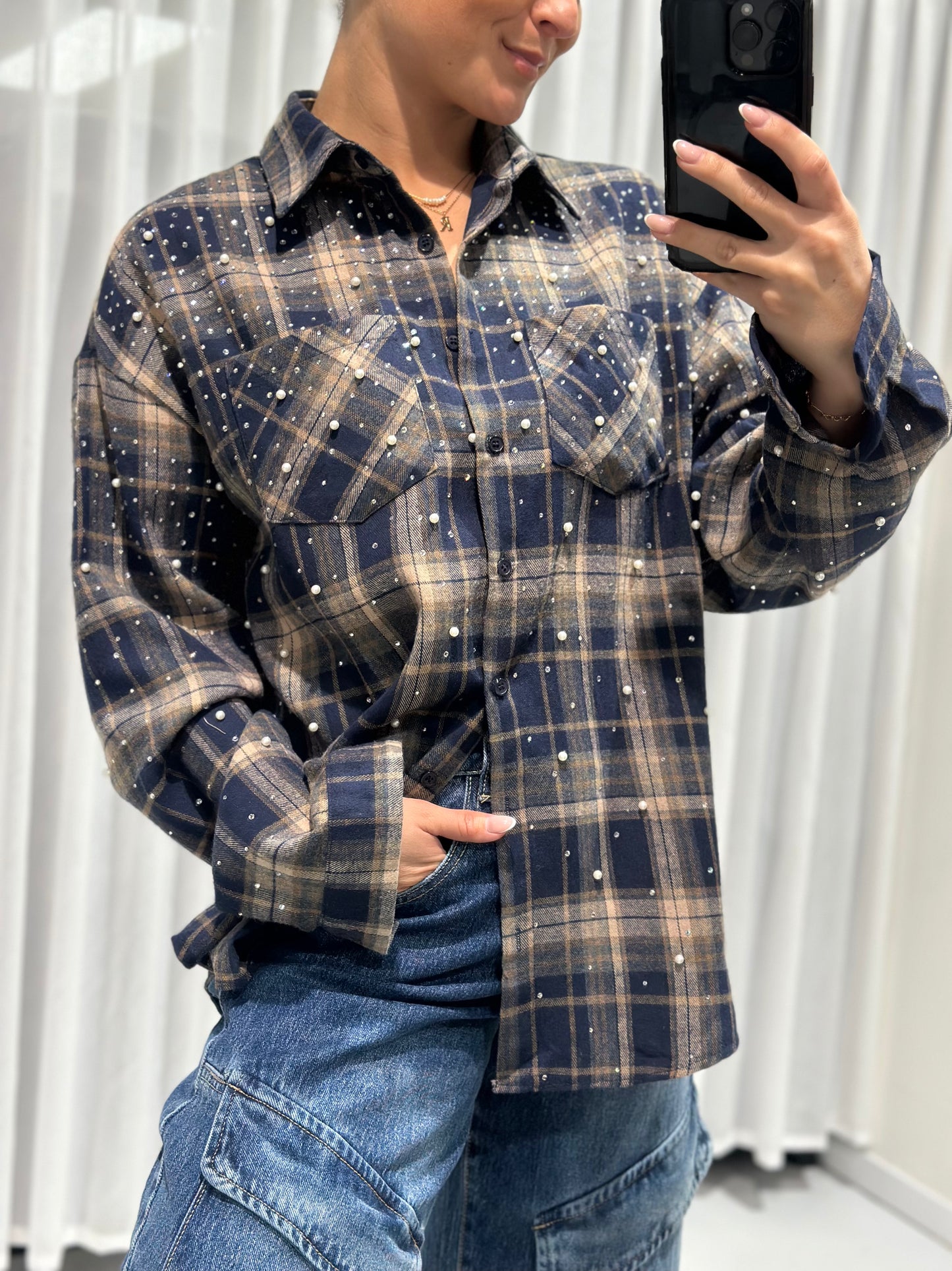 Una blouse blue
