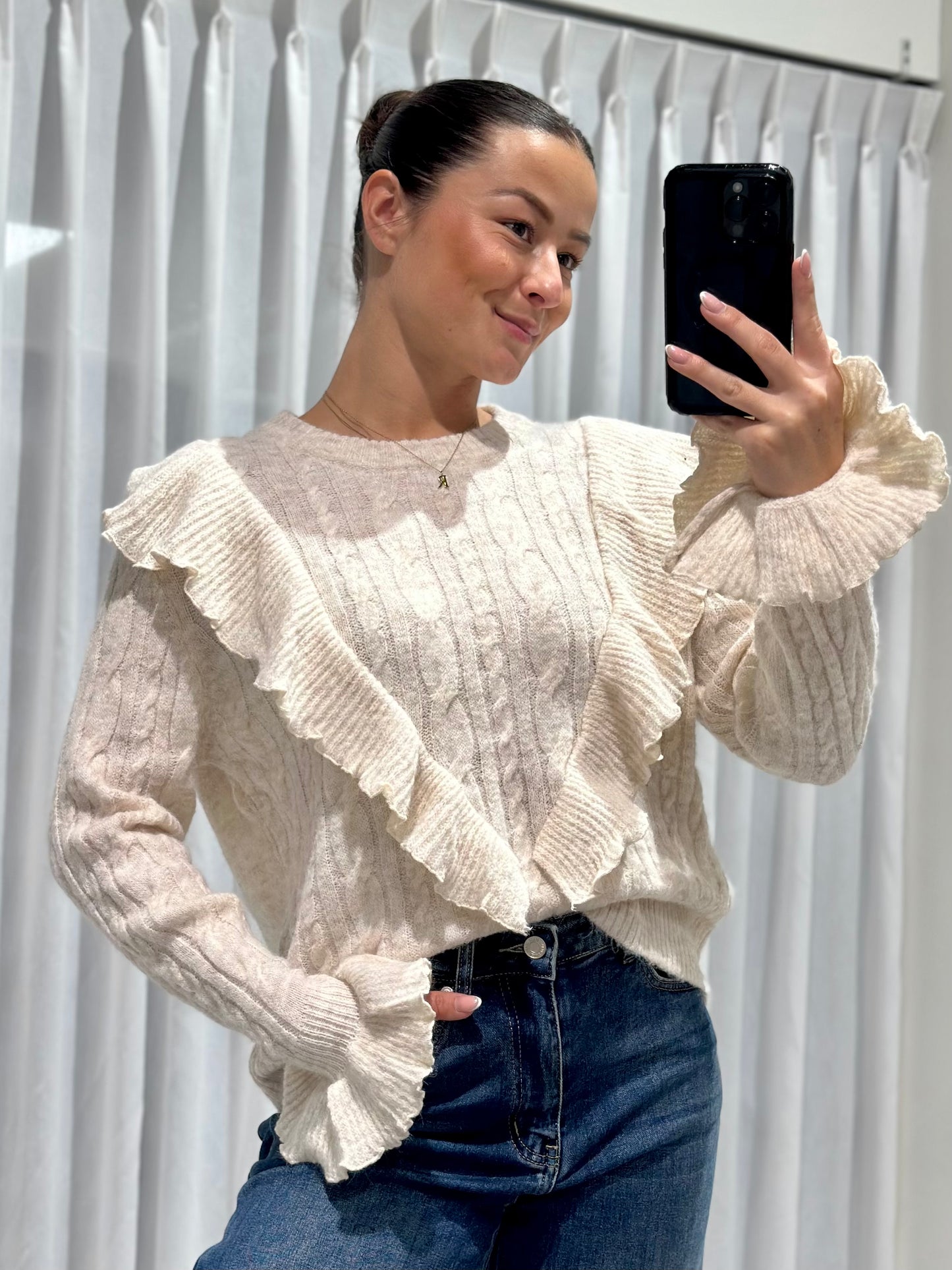Siri trui beige