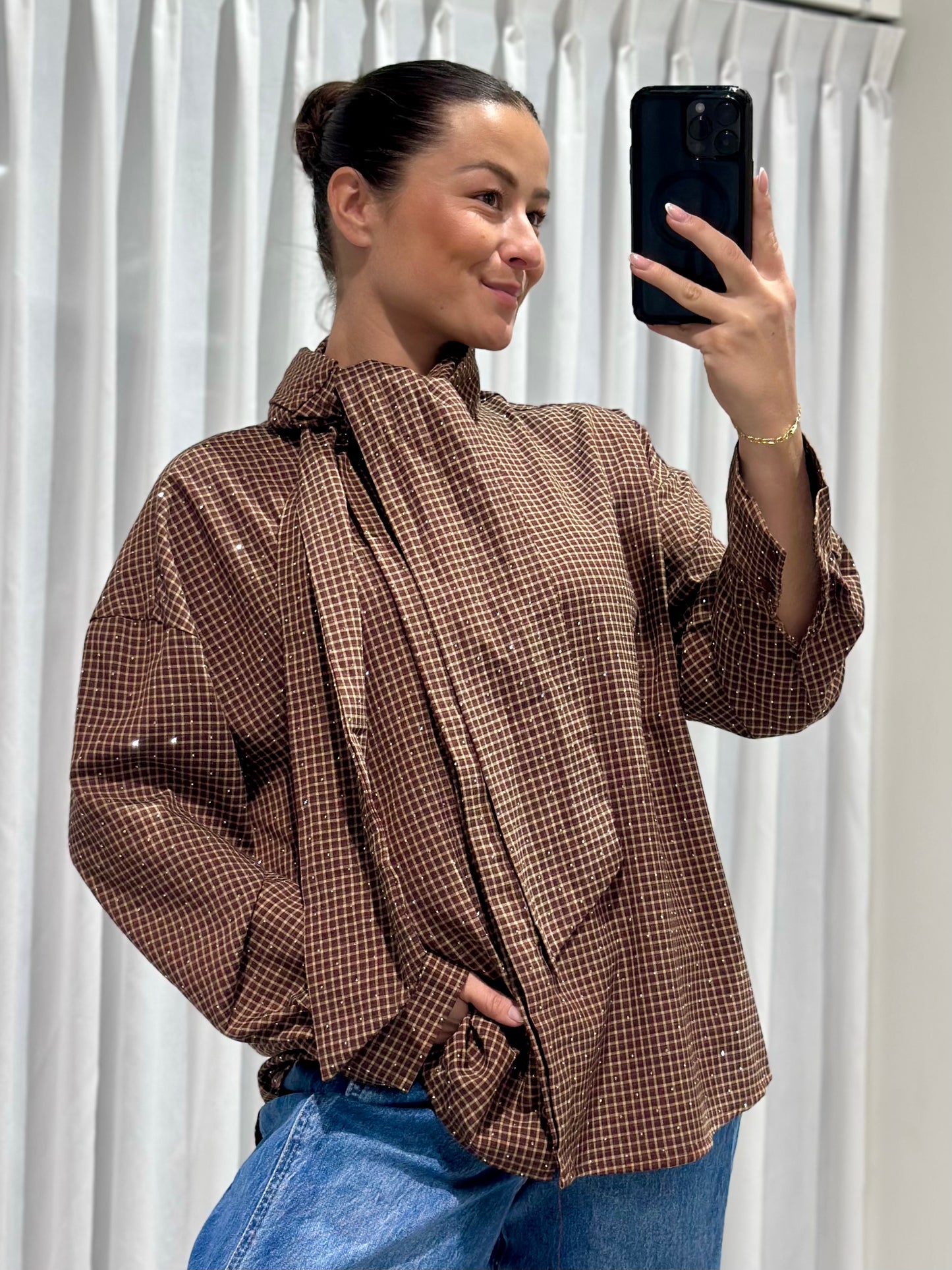 Maria blouse brown