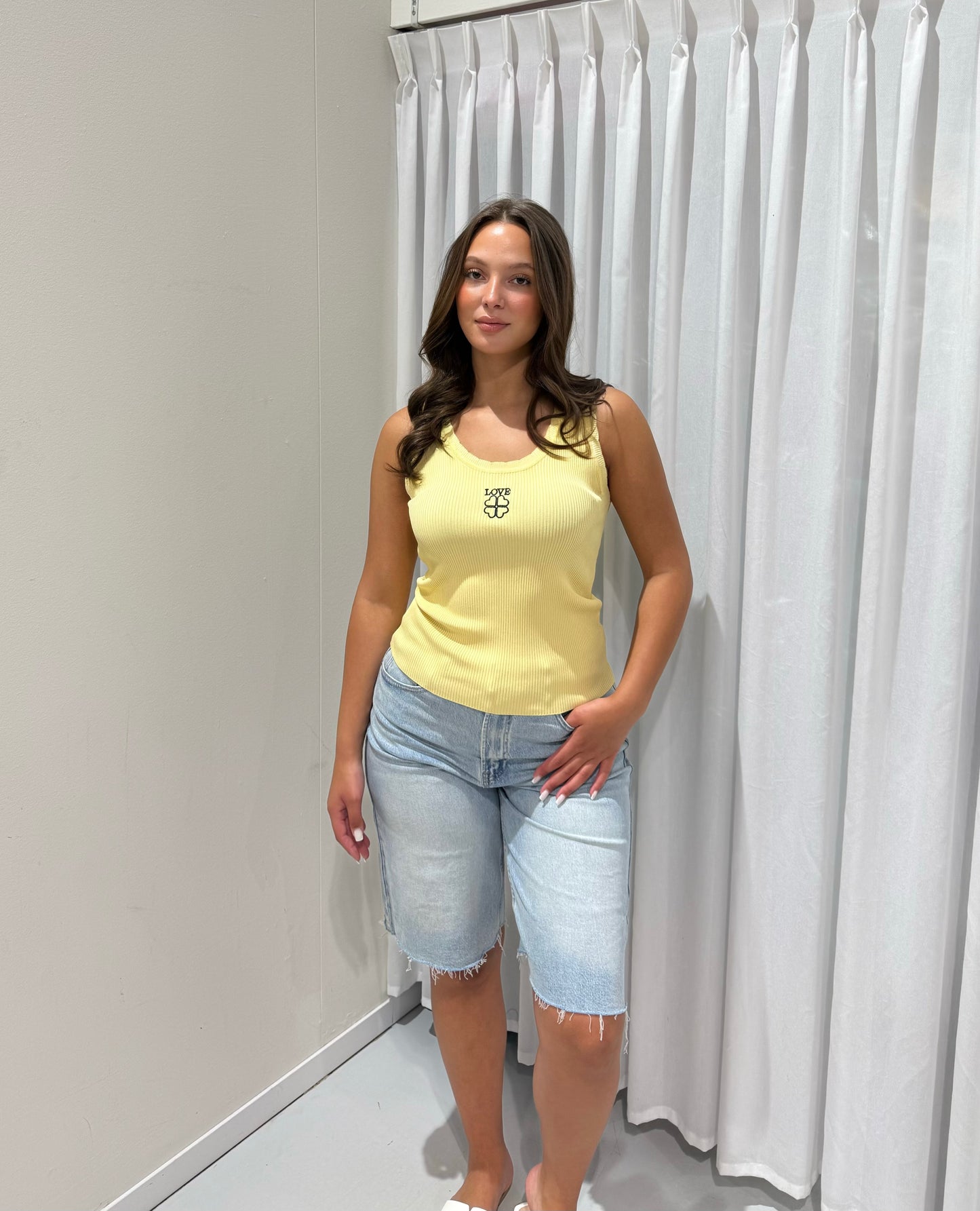 Love top yellow