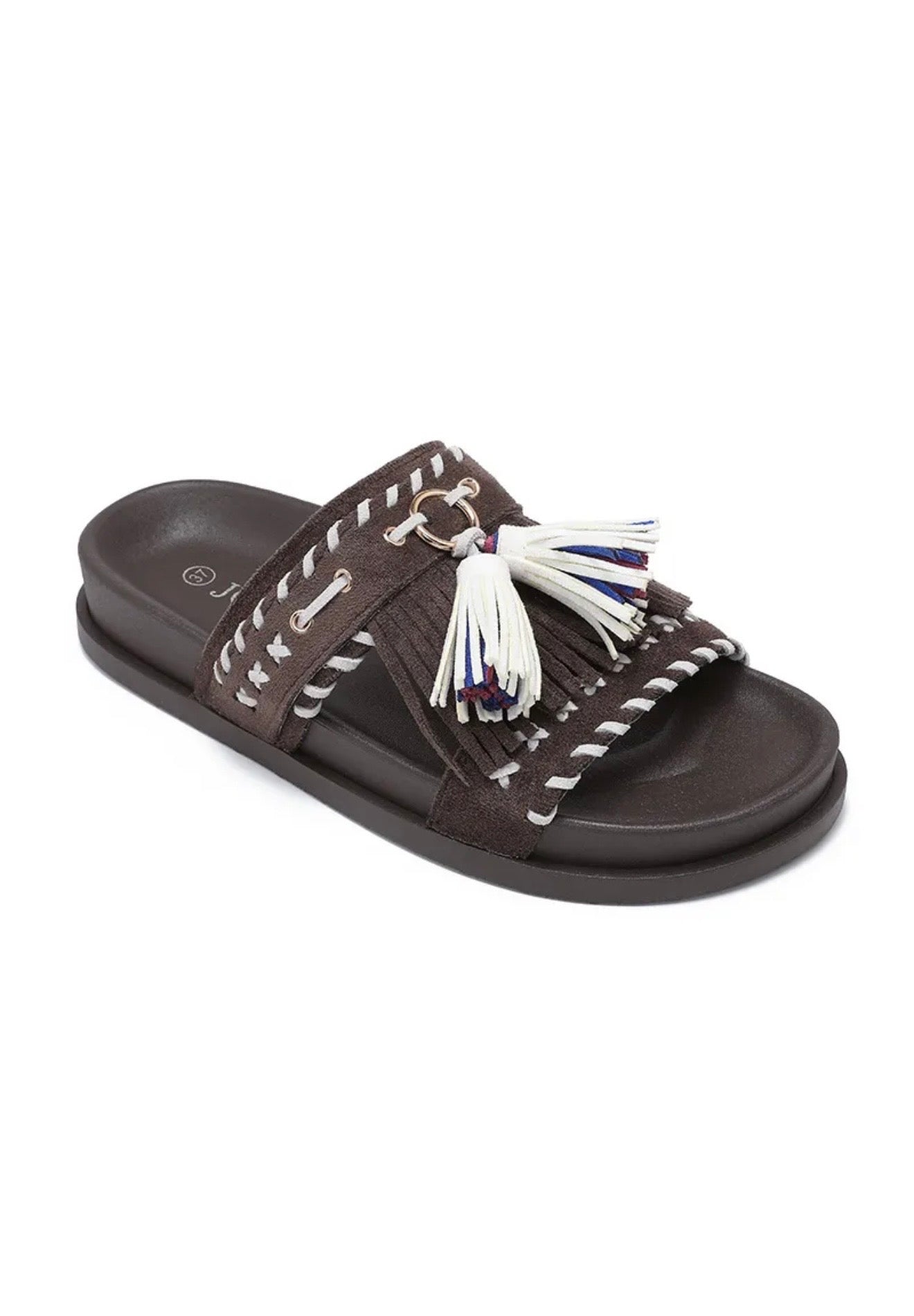 Teddy slippers brown