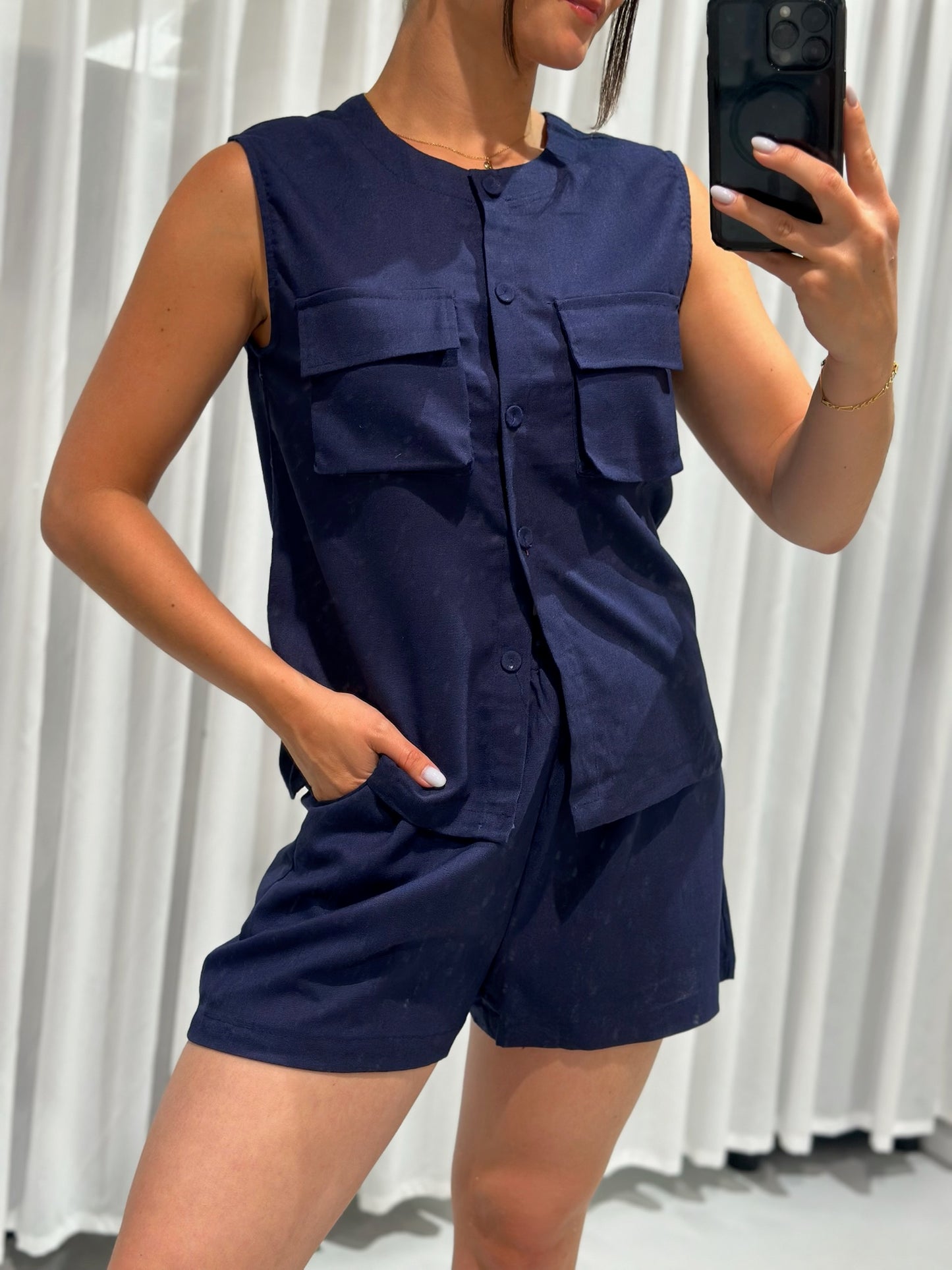 Clinton 2-piece set blue