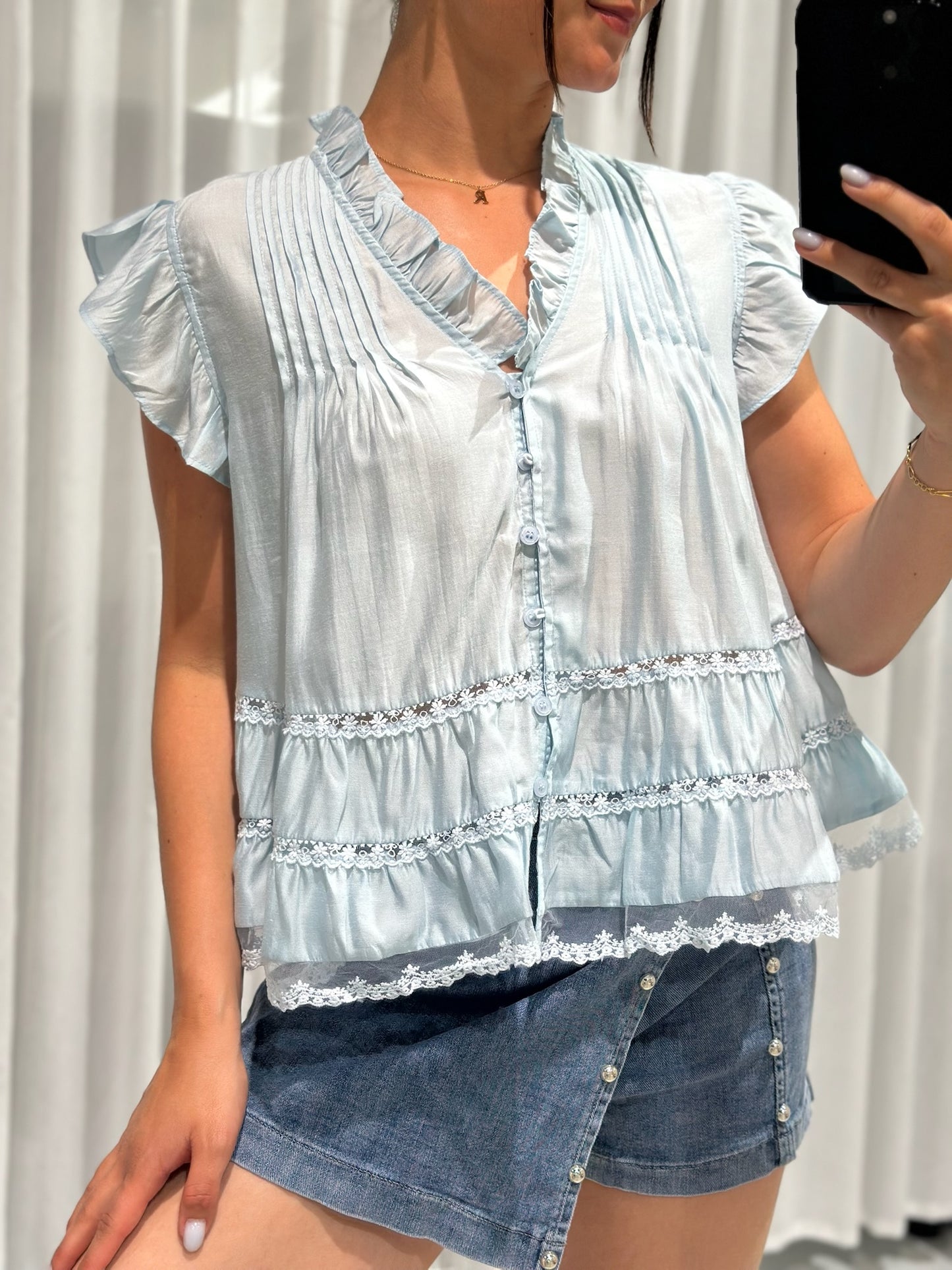 Paula blouse blue