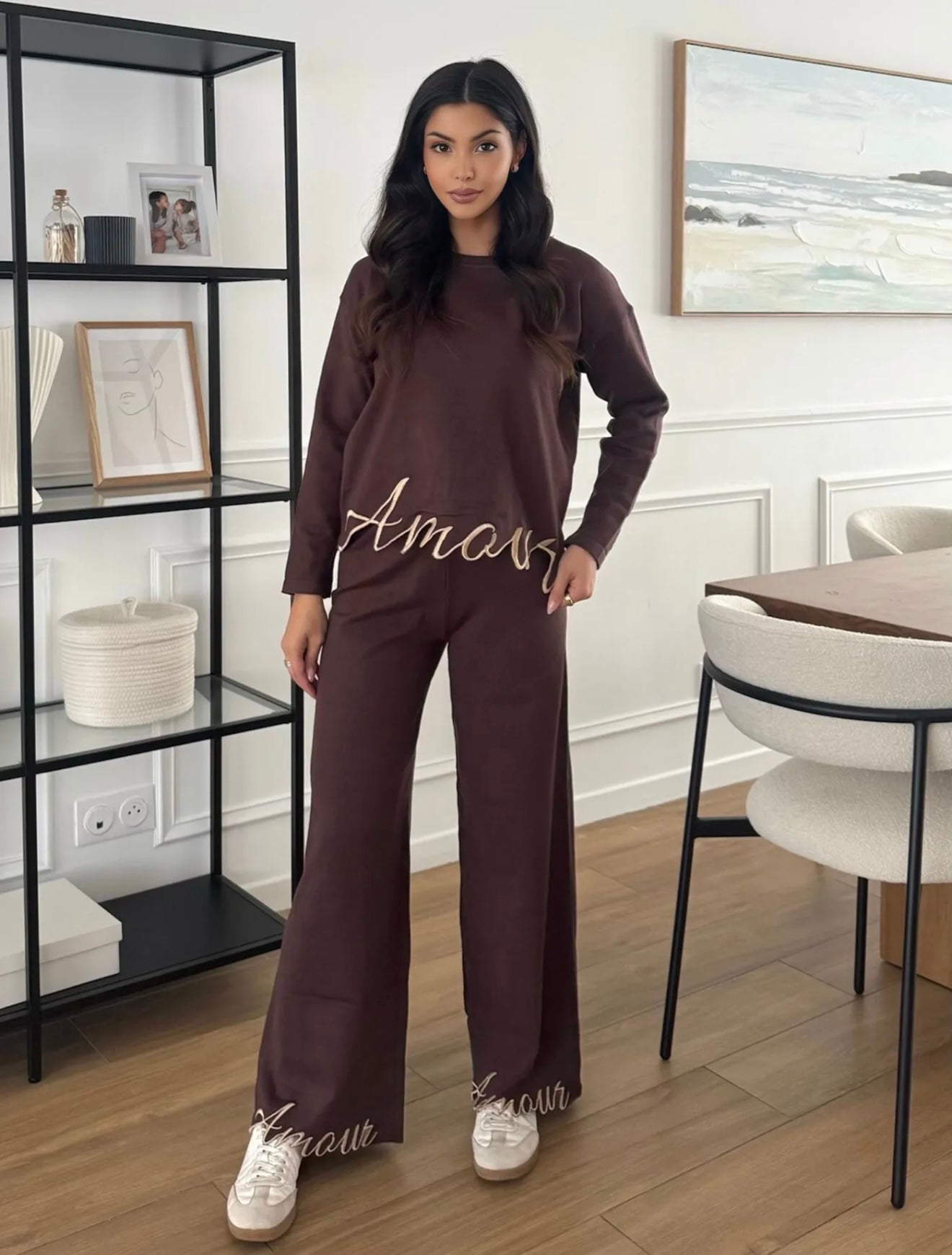 Amour joggingset brown