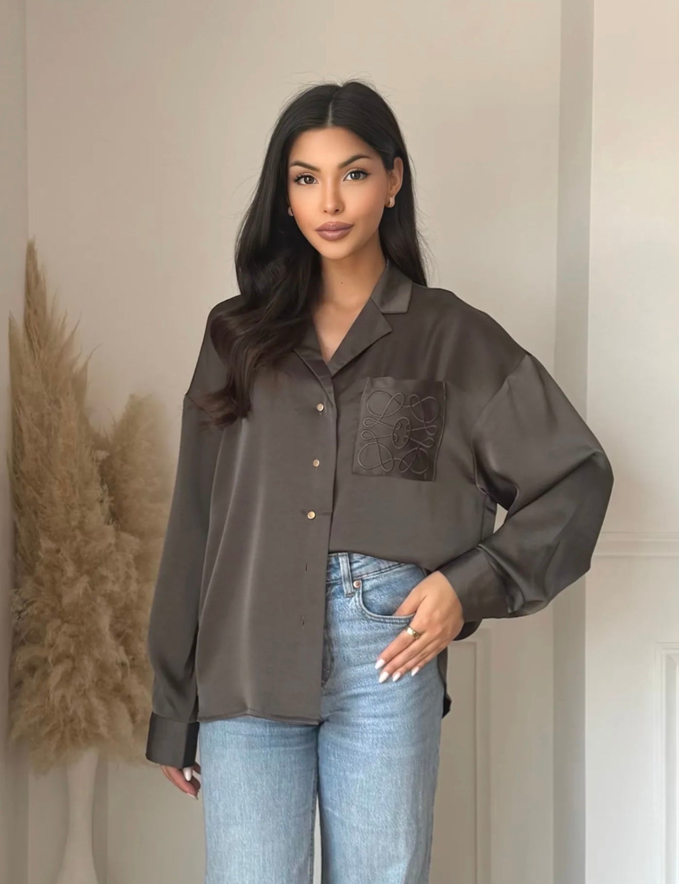 Whitney blouse brown