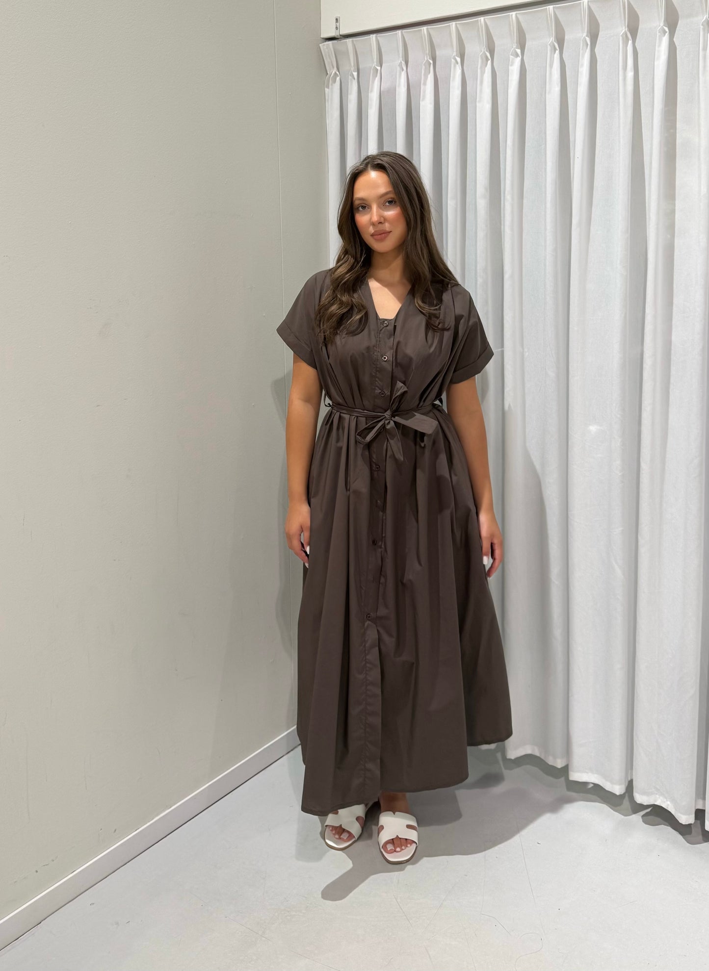 Jamie dress brown