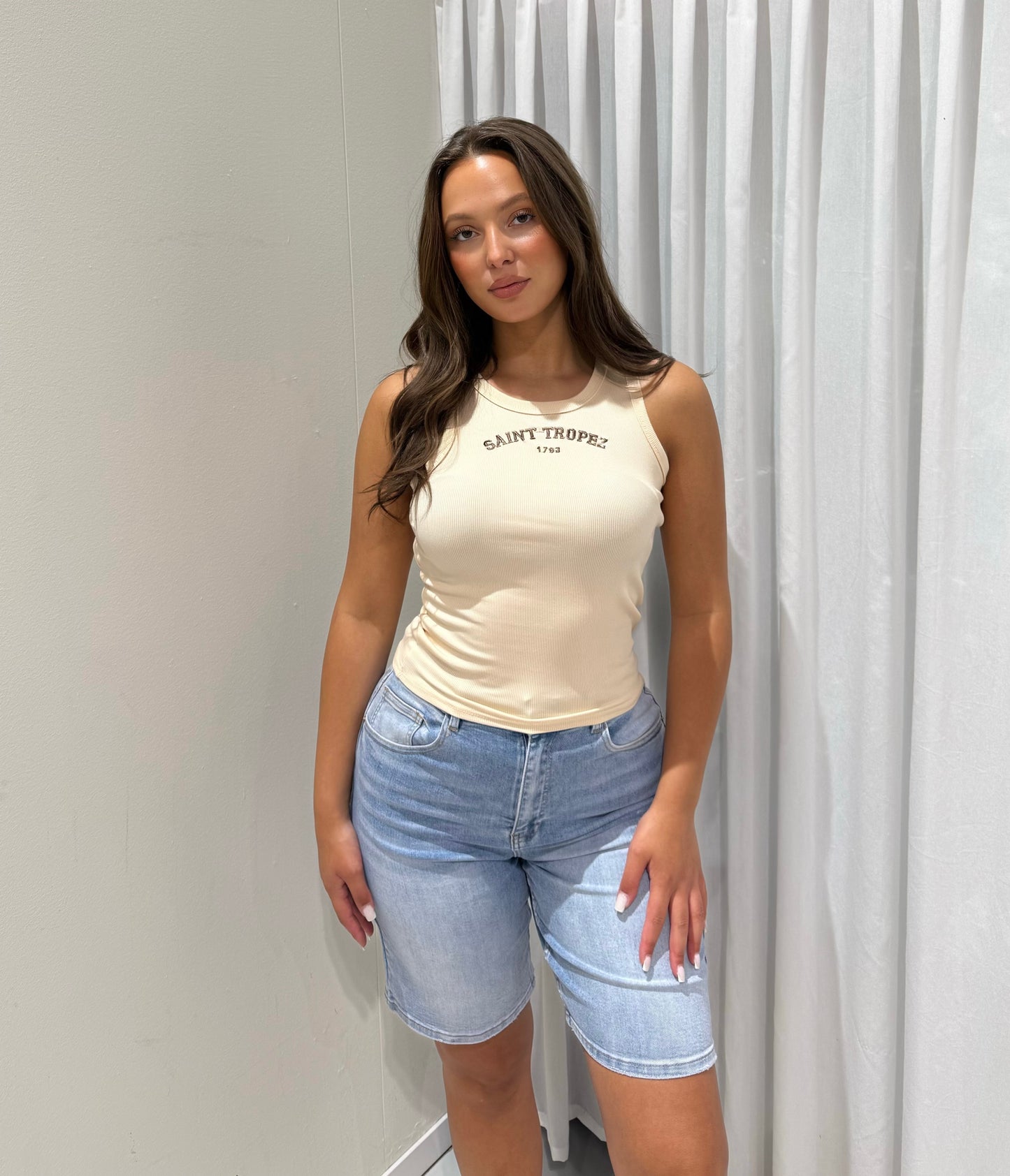 Tropez top beige