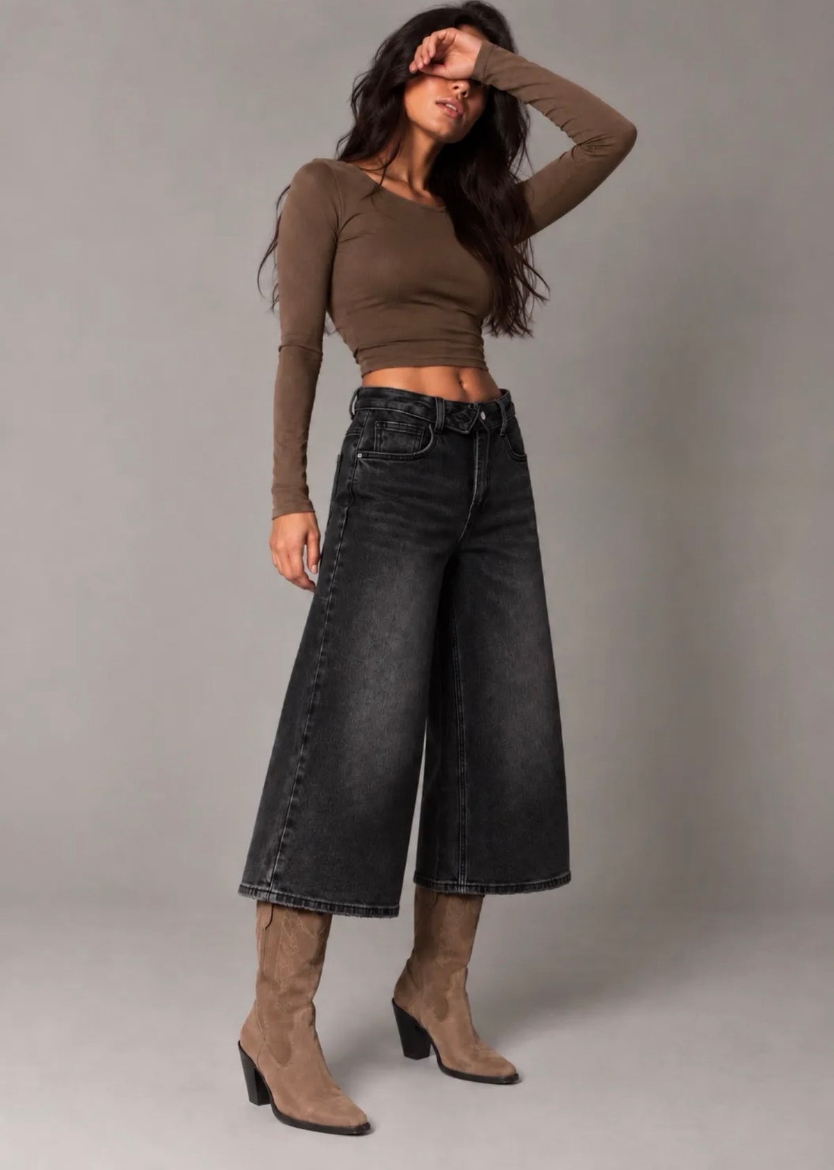 Soraya jorts grey