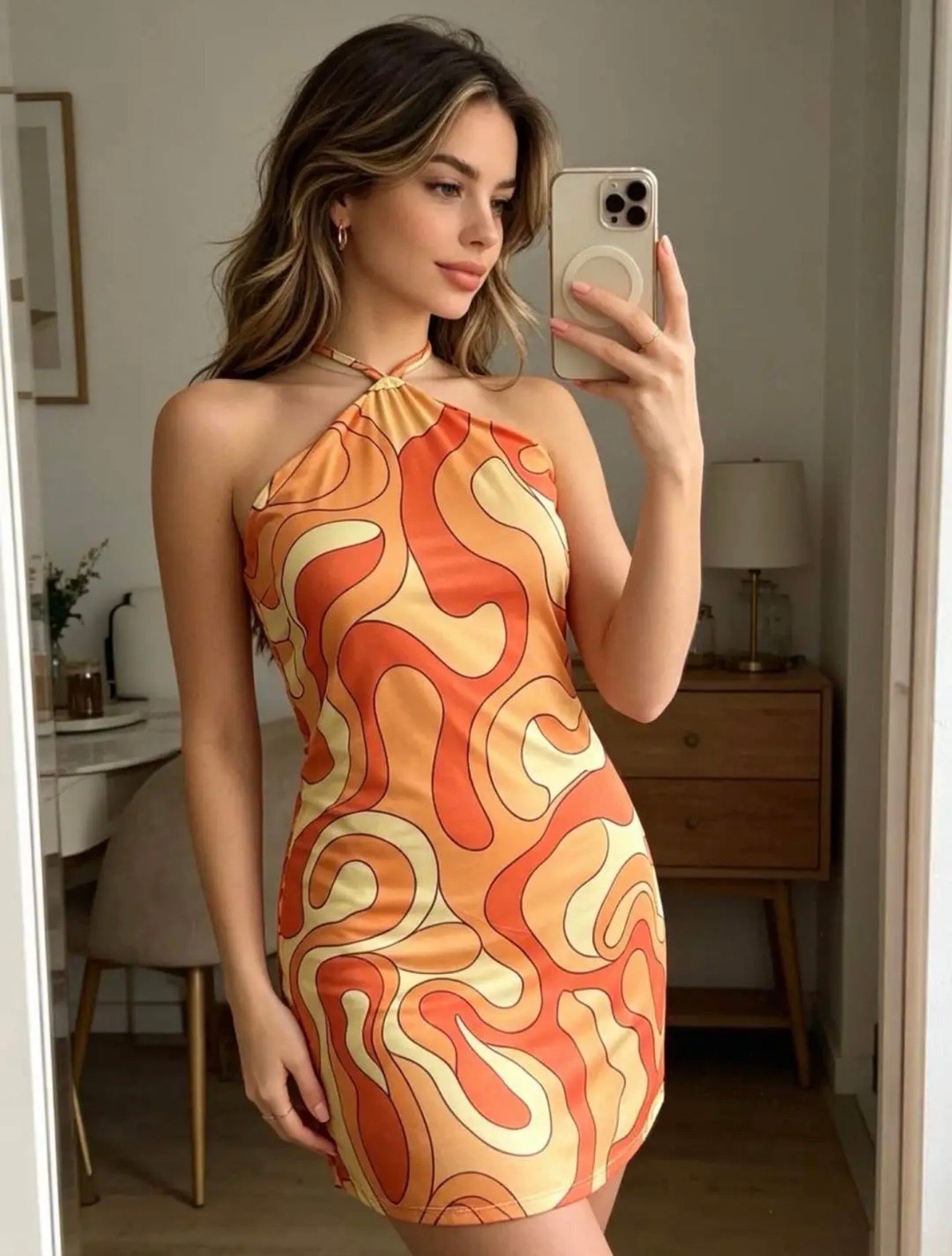 Laura dress orange