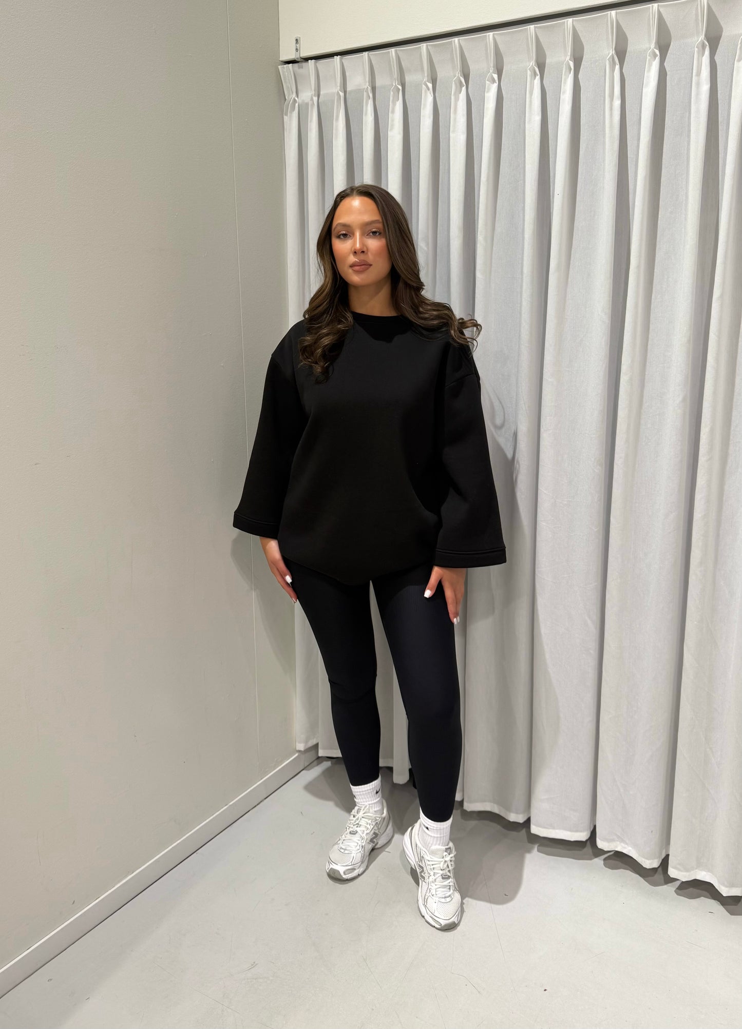 Ribbed legging black