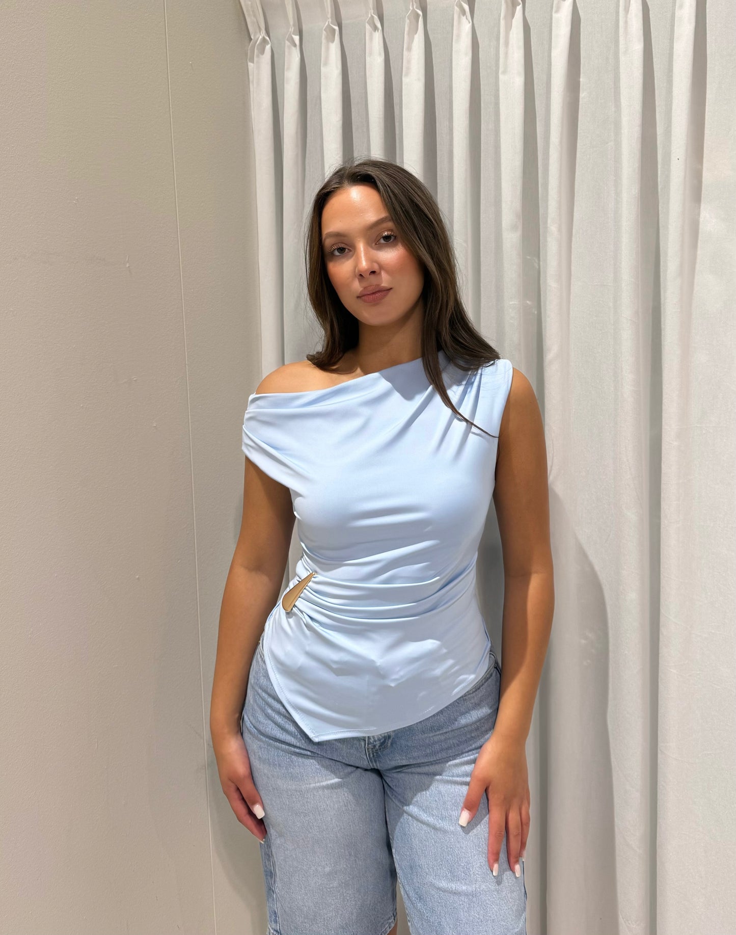 Alma top blue