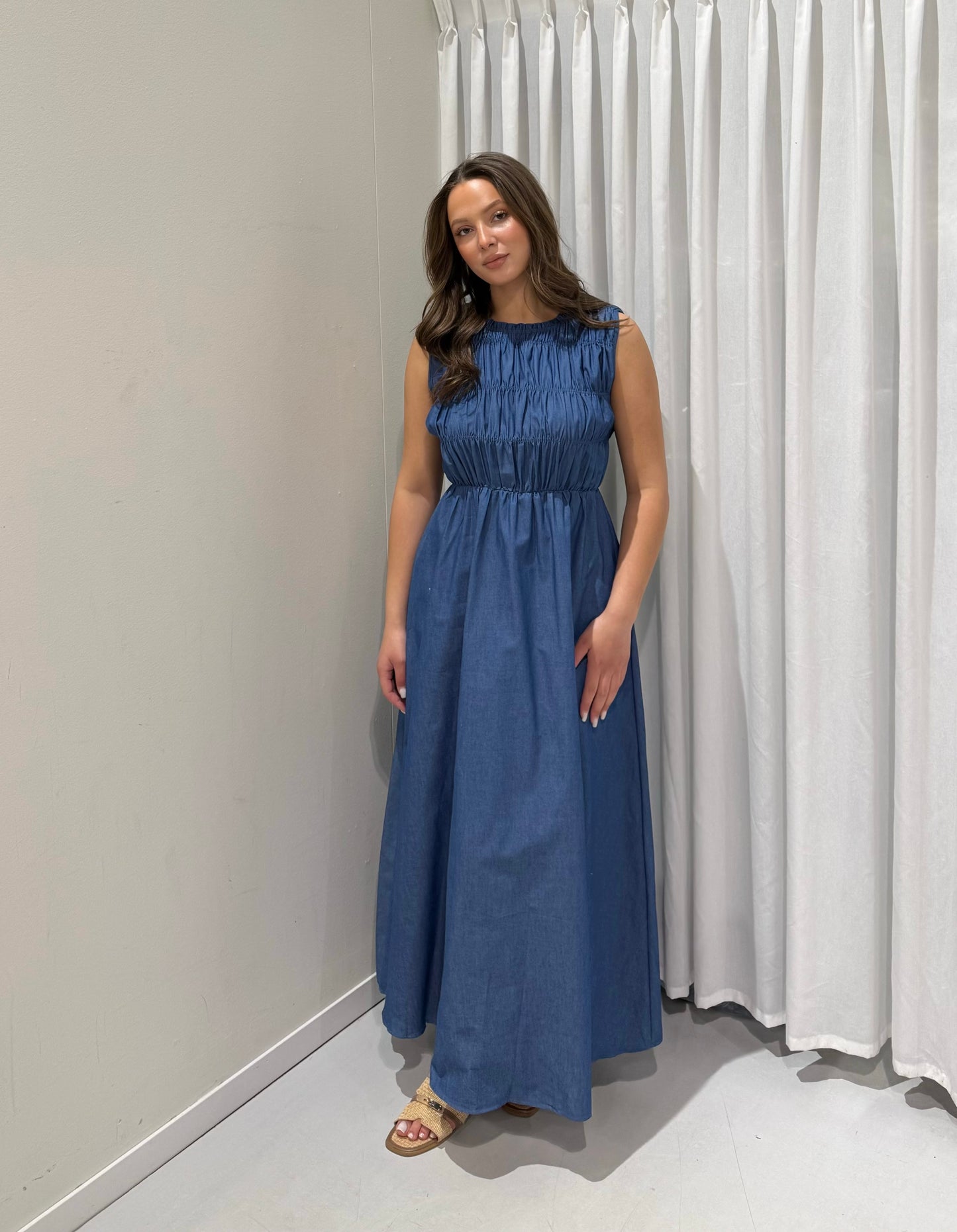 Harper dress dark denim
