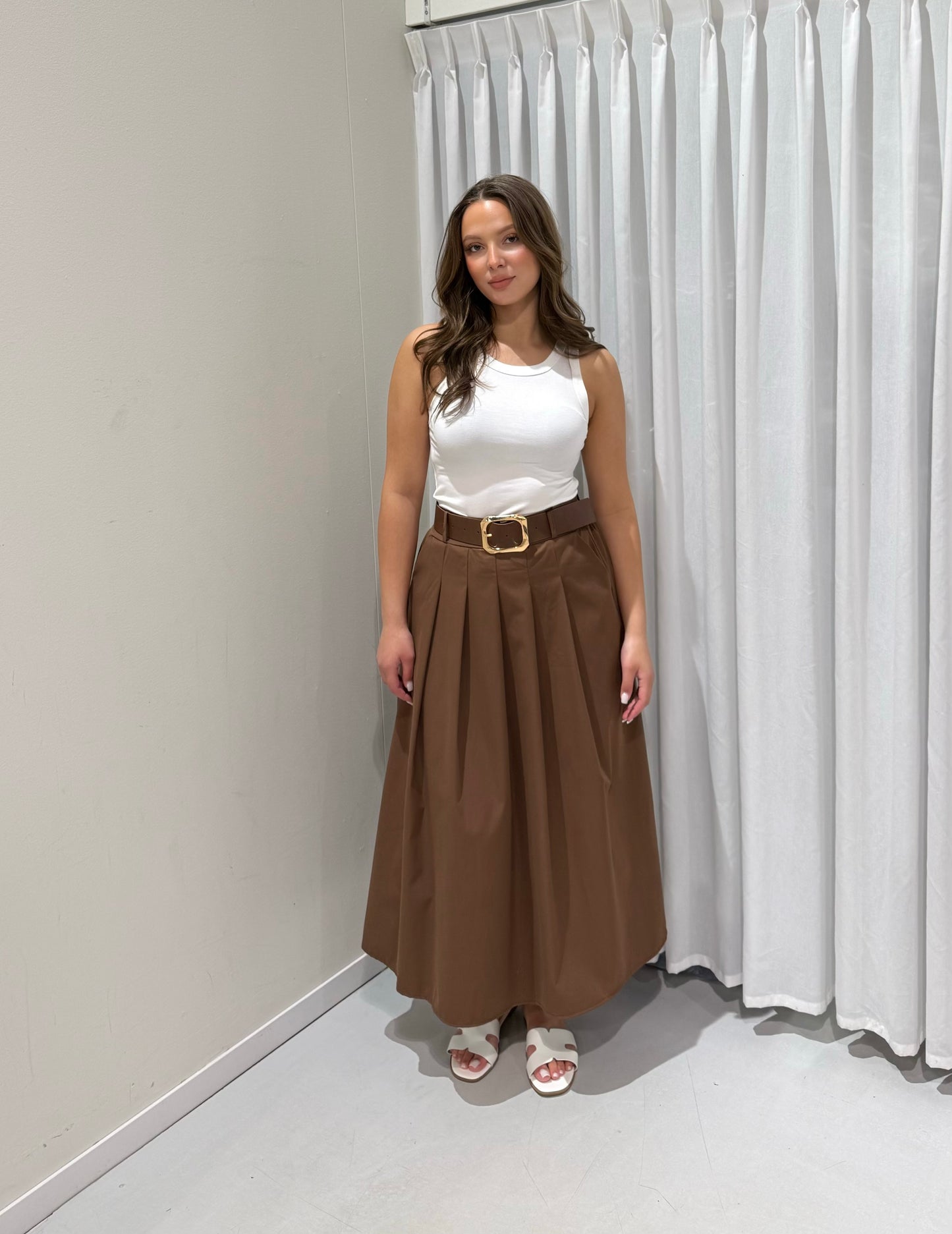 Riley skirt brown