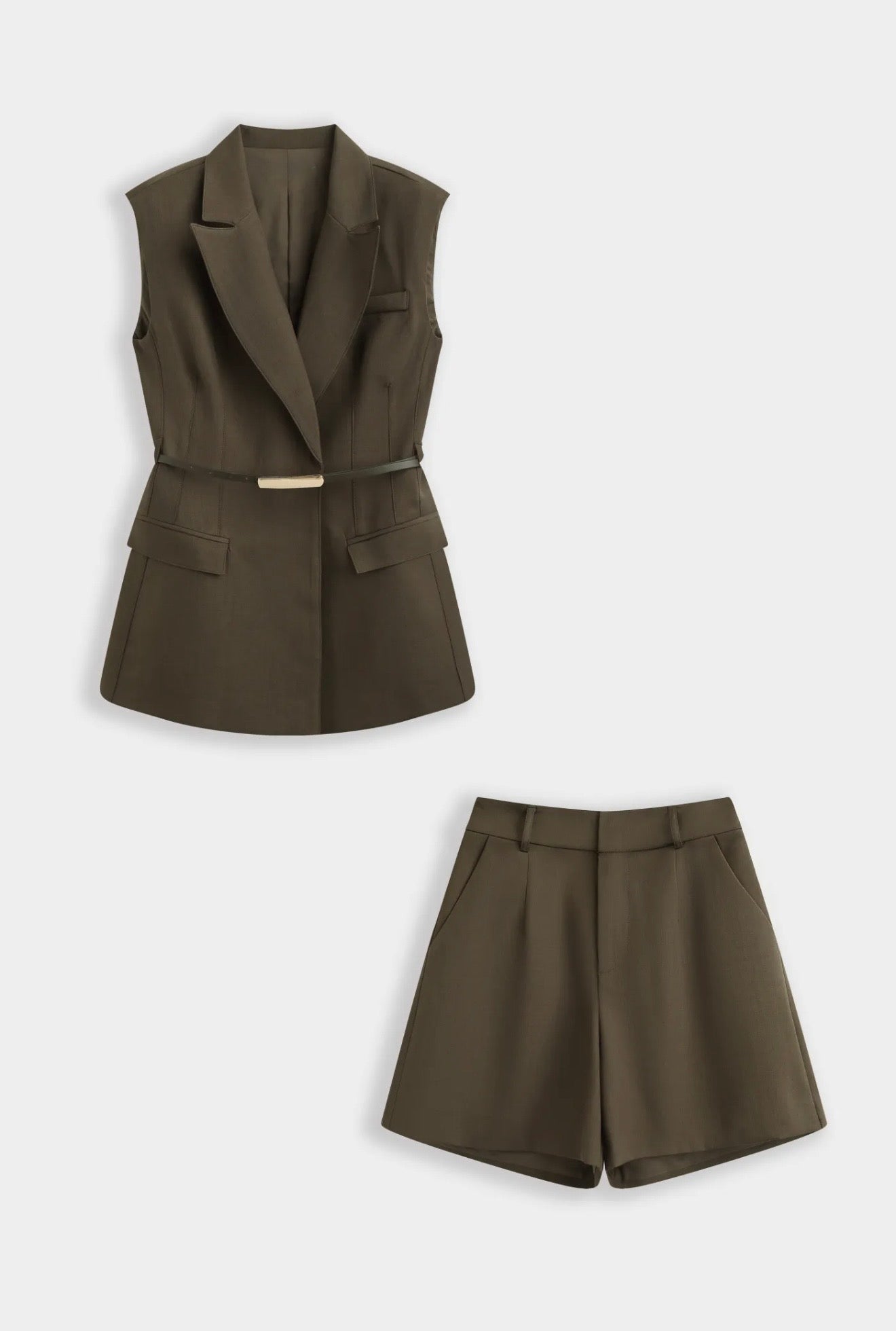 Maaike 2-piece set brown